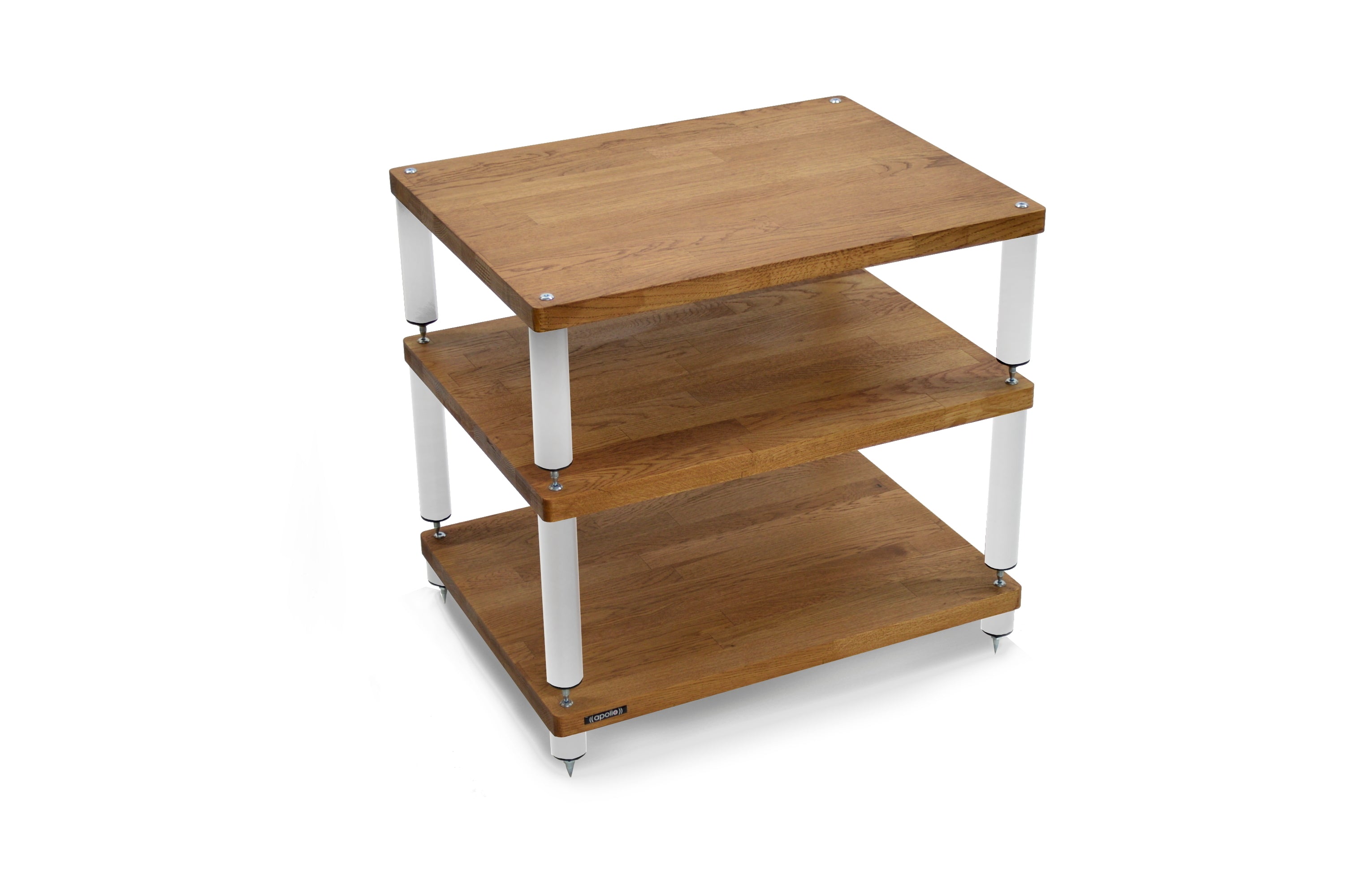 "B" Grade Apollo Storm 6 Hifi Rack Modules, Dark Oak Finish (Price per Single Shelf Module)