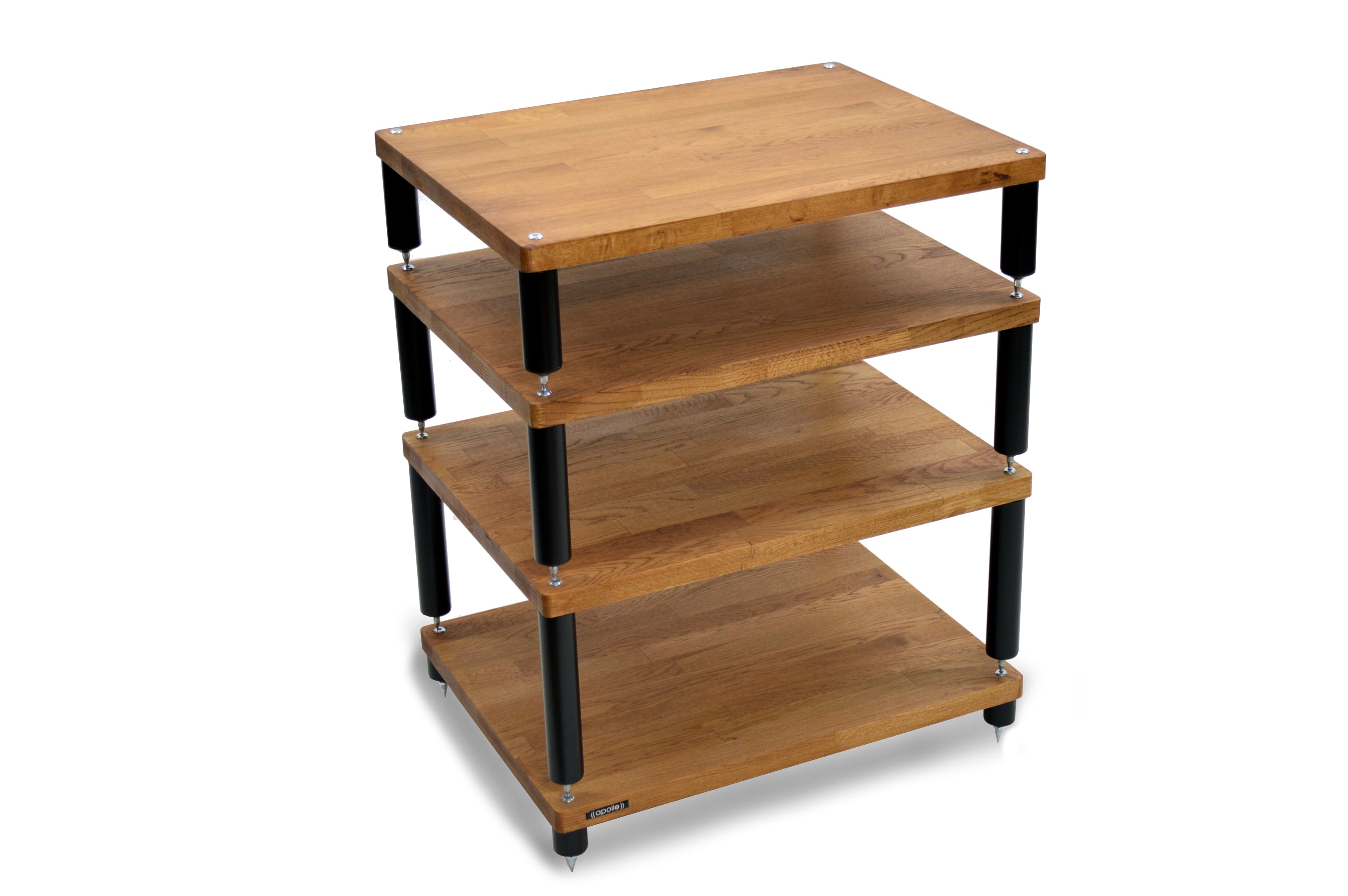 "B" Grade Apollo Storm 6 Hifi Rack Modules, Dark Oak Finish (Price per Single Shelf Module)