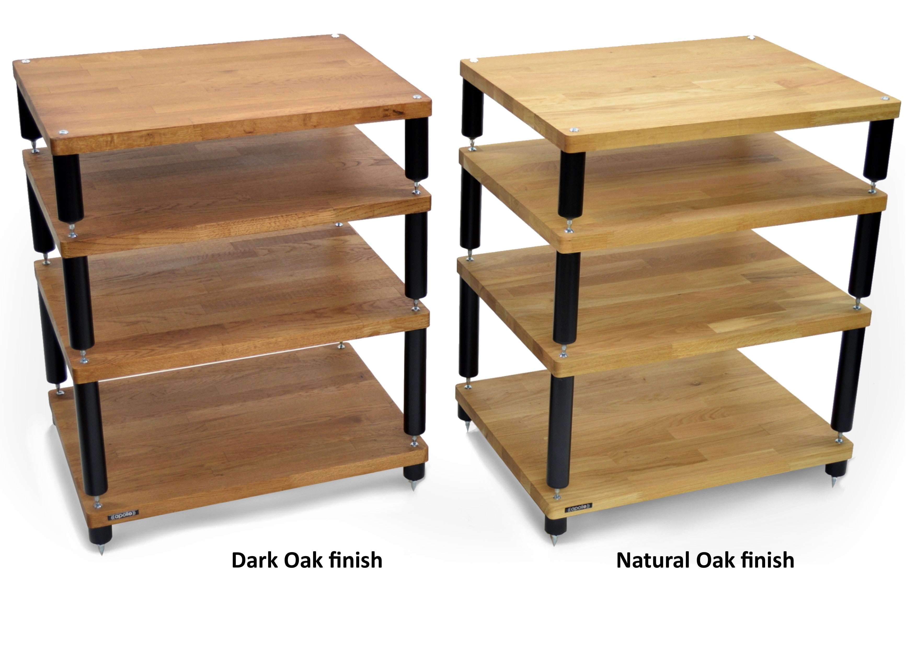 "B" Grade Apollo Storm 6 Hifi Rack Modules, Dark Oak Finish (Price per Single Shelf Module)