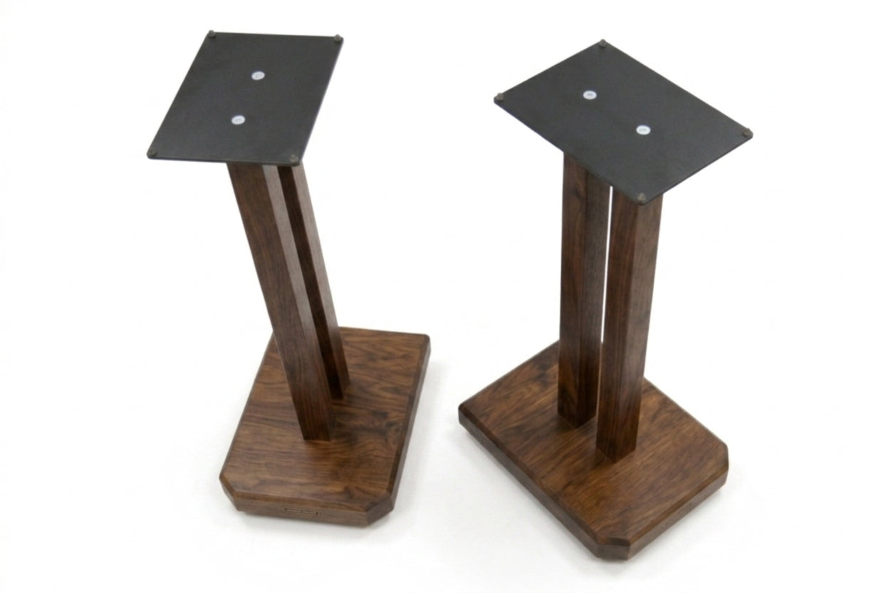 Apollo Duet 5, 500mm High Speaker Stands, Dark Oak Finish (Pair)