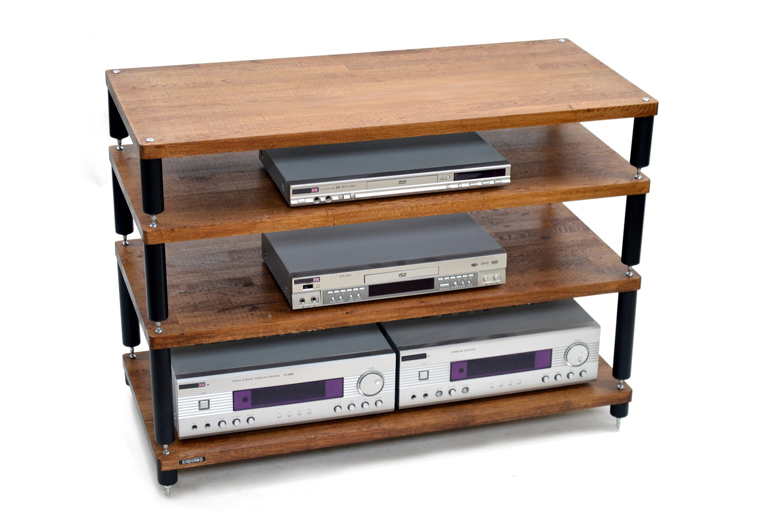 "B" Grade Apollo Storm 10 Hifi/AV Rack Modules (Price per Single Shelf Module) Dark Oak Finish