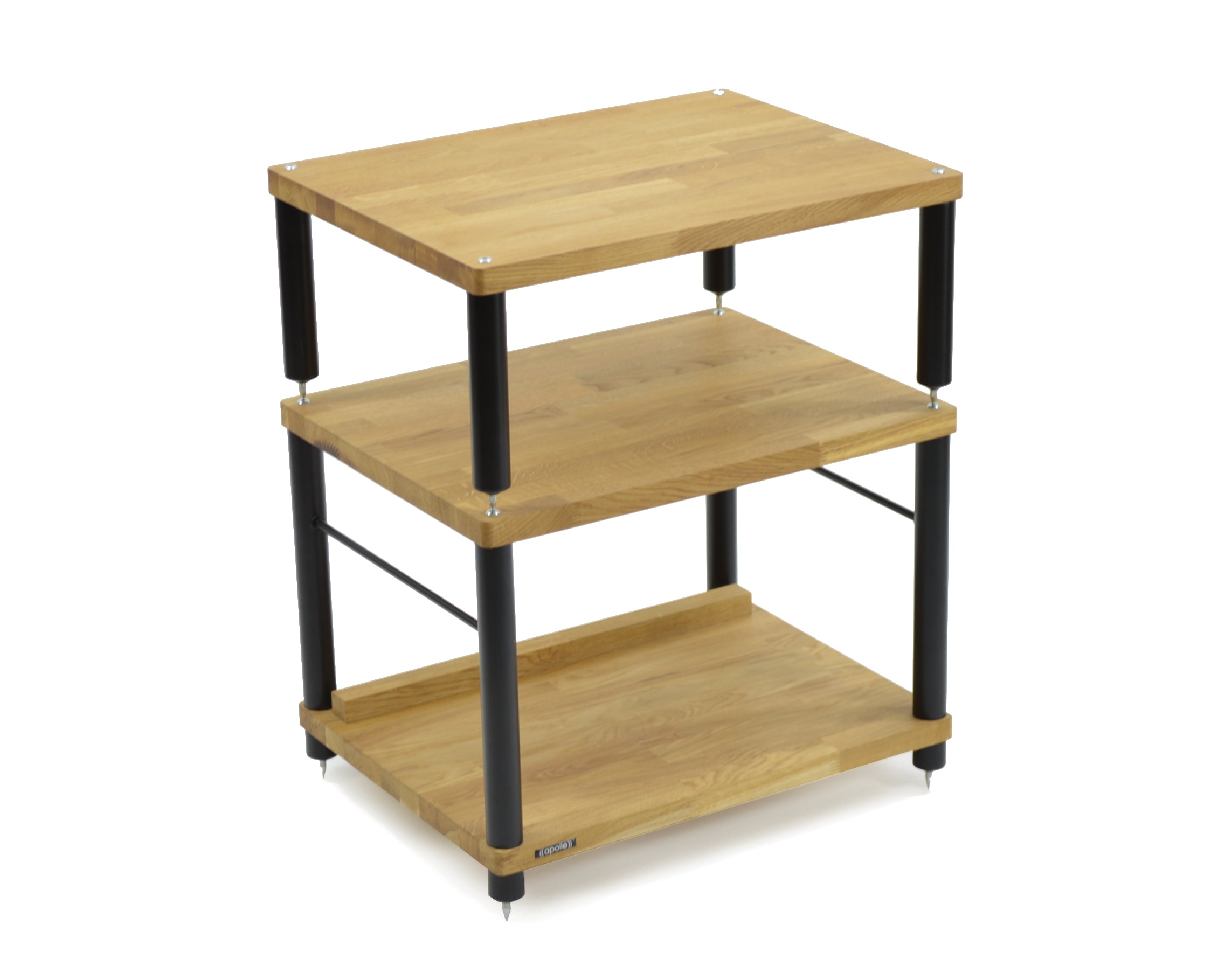 "B" Grade Apollo Storm 6 Two Shelf Vinyl Storage Module (Natural Oak Finish)