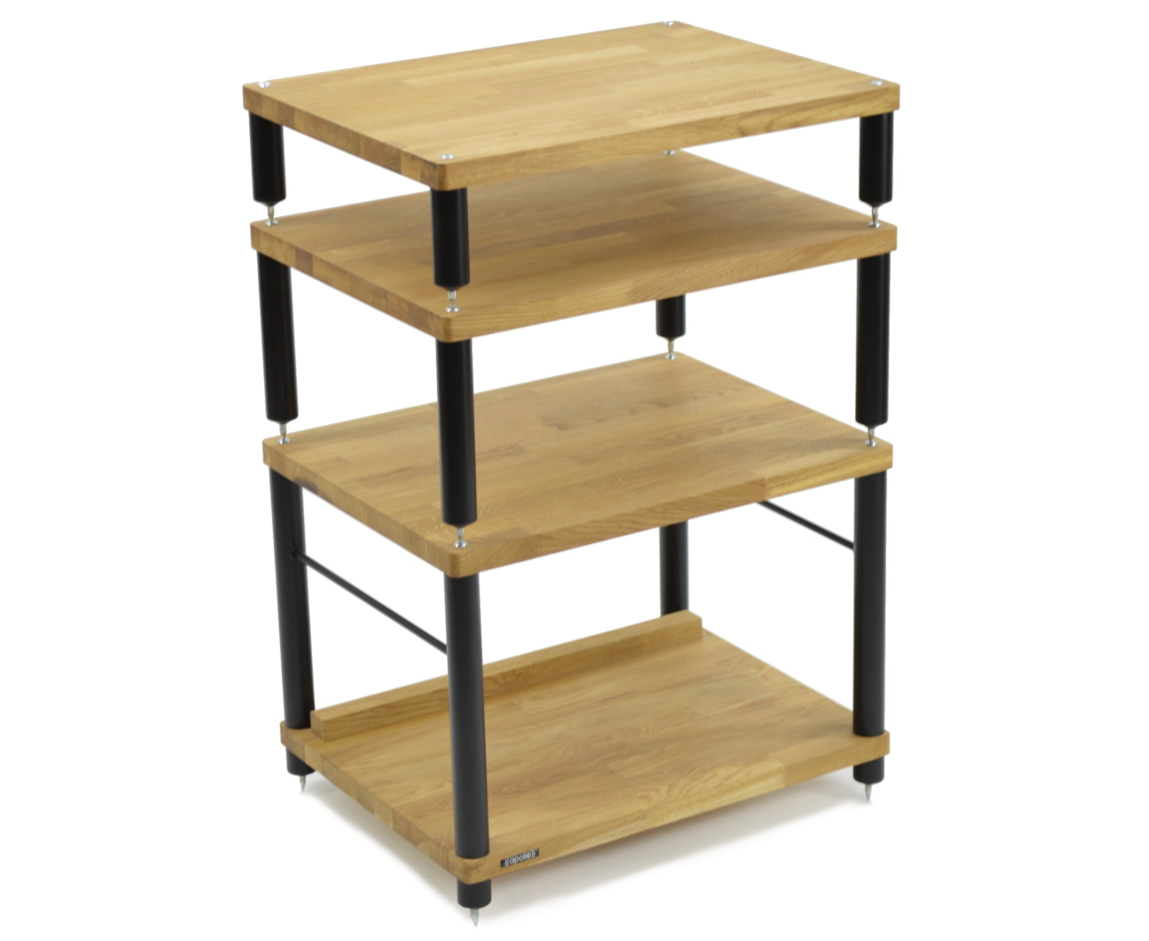 "B" Grade Apollo Storm 6 Two Shelf Vinyl Storage Module (Natural Oak Finish)