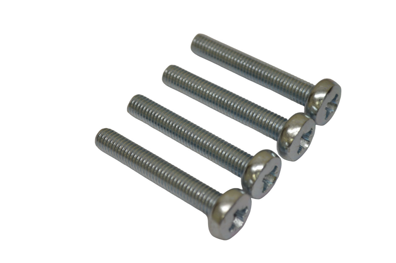 M8 (8mm) x 50mm Pan Head Bolts (Pack of 4)