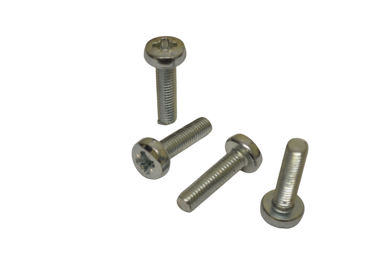 M8 (8mm) x 25mm Pan Head Bolts (Pack of 4)