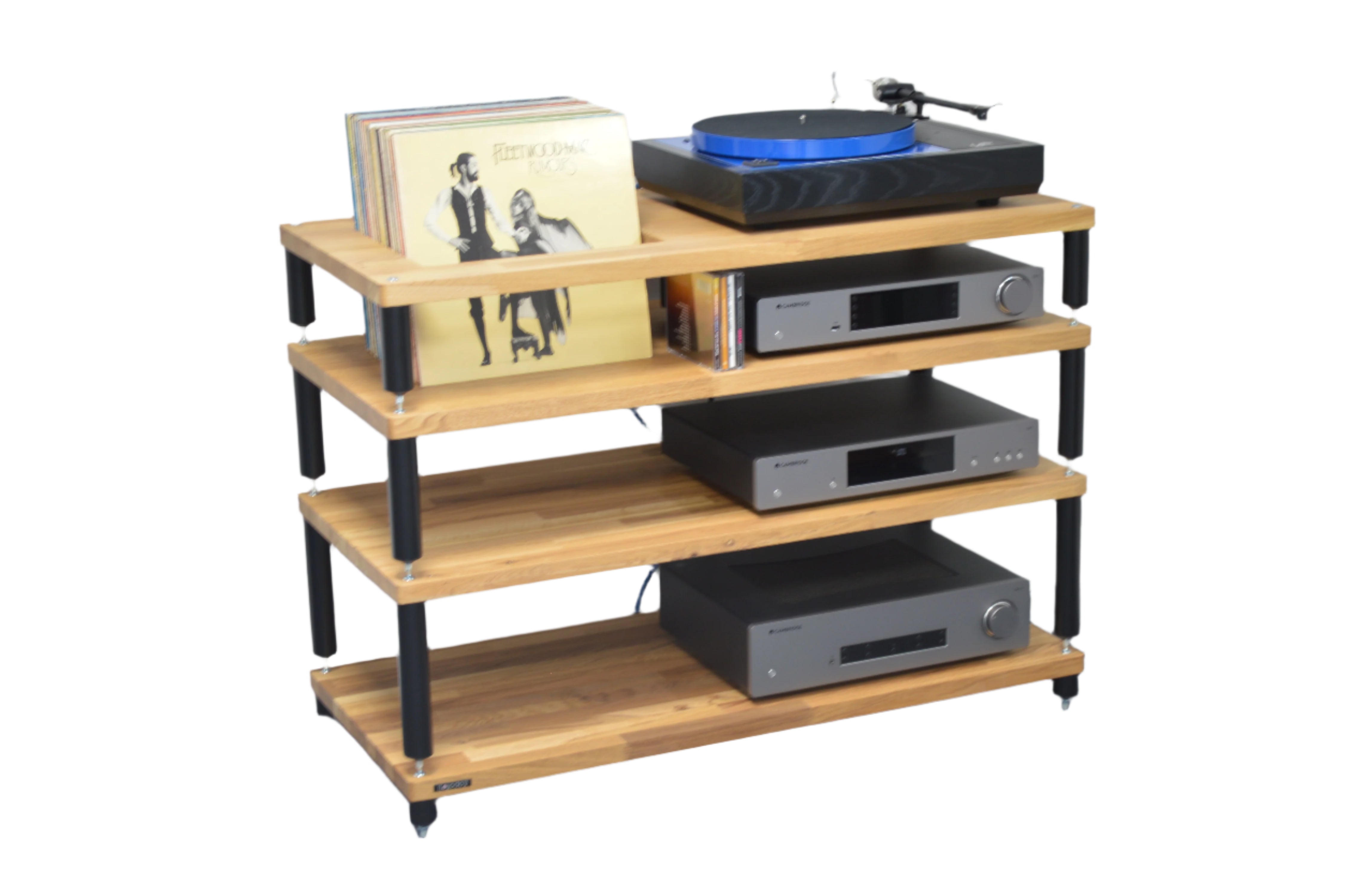 "B" Grade Evoque Eco 110-40 AV/Hifi Rack Modules, Dark Bamboo Finish (Price per Single Shelf Module)