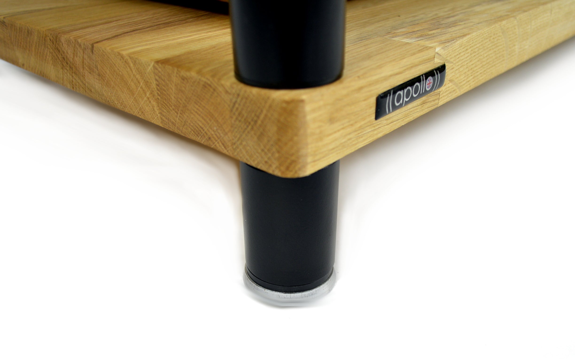 Apollo Storm 10 AV Solid Oak 2 Shelf Base Module