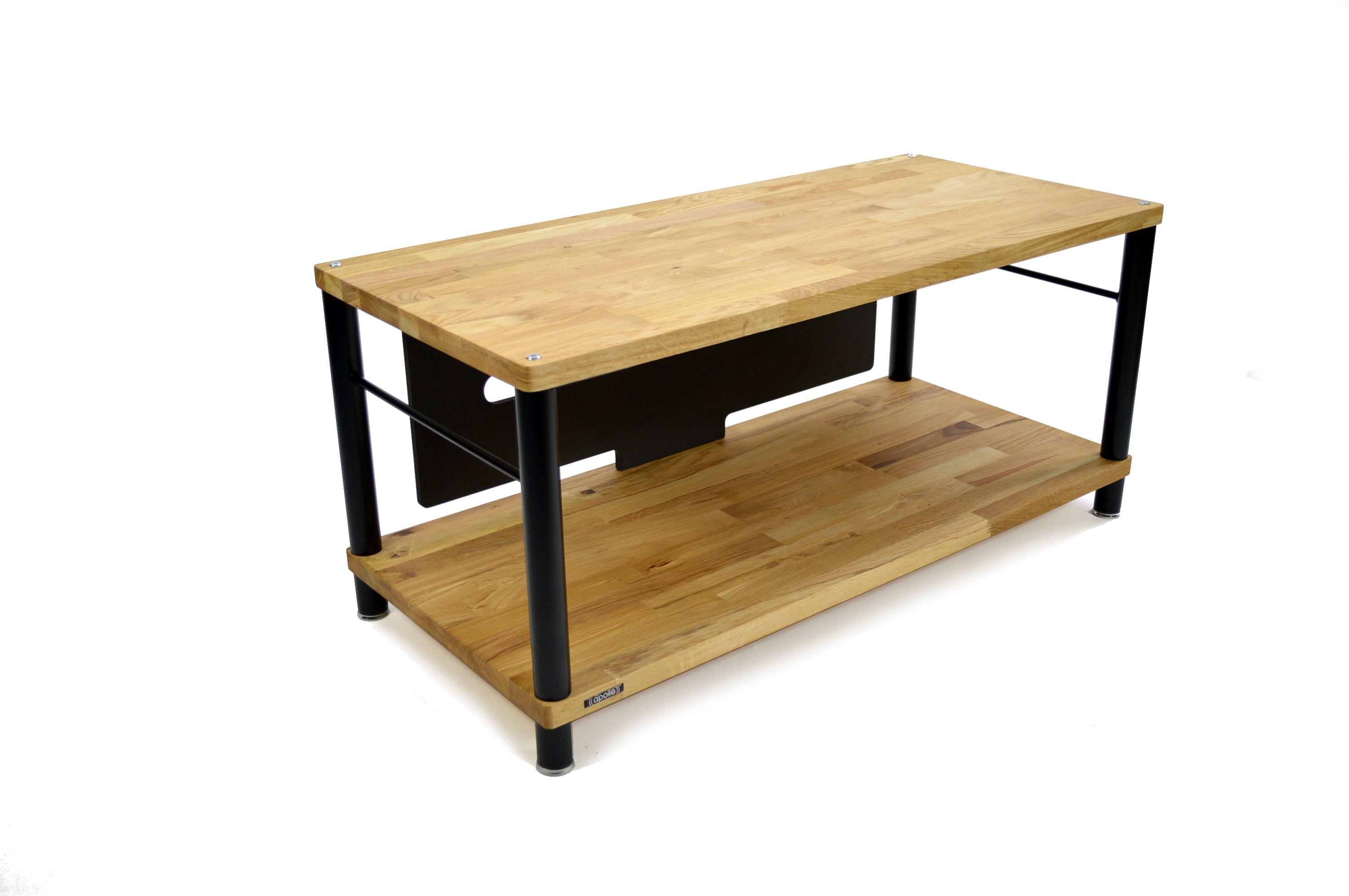 Apollo Storm 10 AV Solid Oak 2 Shelf Base Module