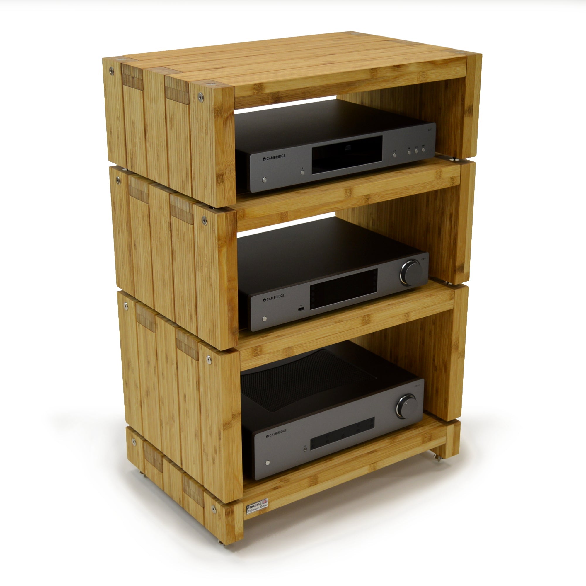 Ex Display Elite Eco 24 Reference Natural Bamboo HiFi Rack (Price shown is for 4 modules)