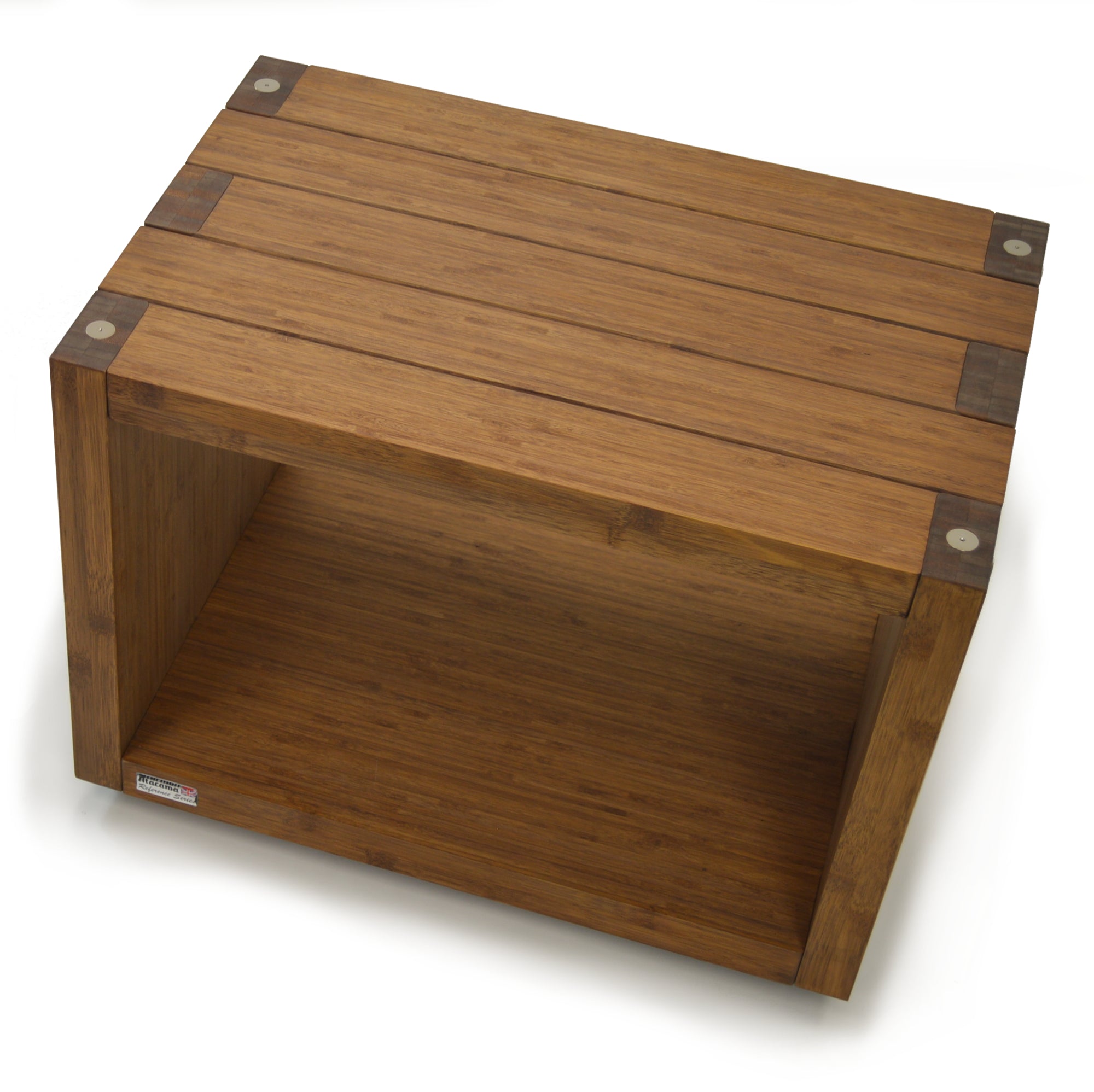 Elite Eco 24 2 shelf Vinyl Storage Module Dark Bamboo