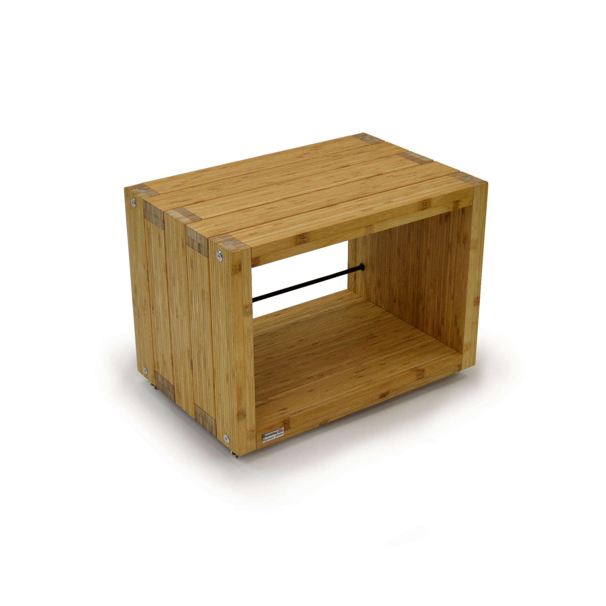 Elite Eco 24 2 shelf Vinyl Storage Module Natural Bamboo