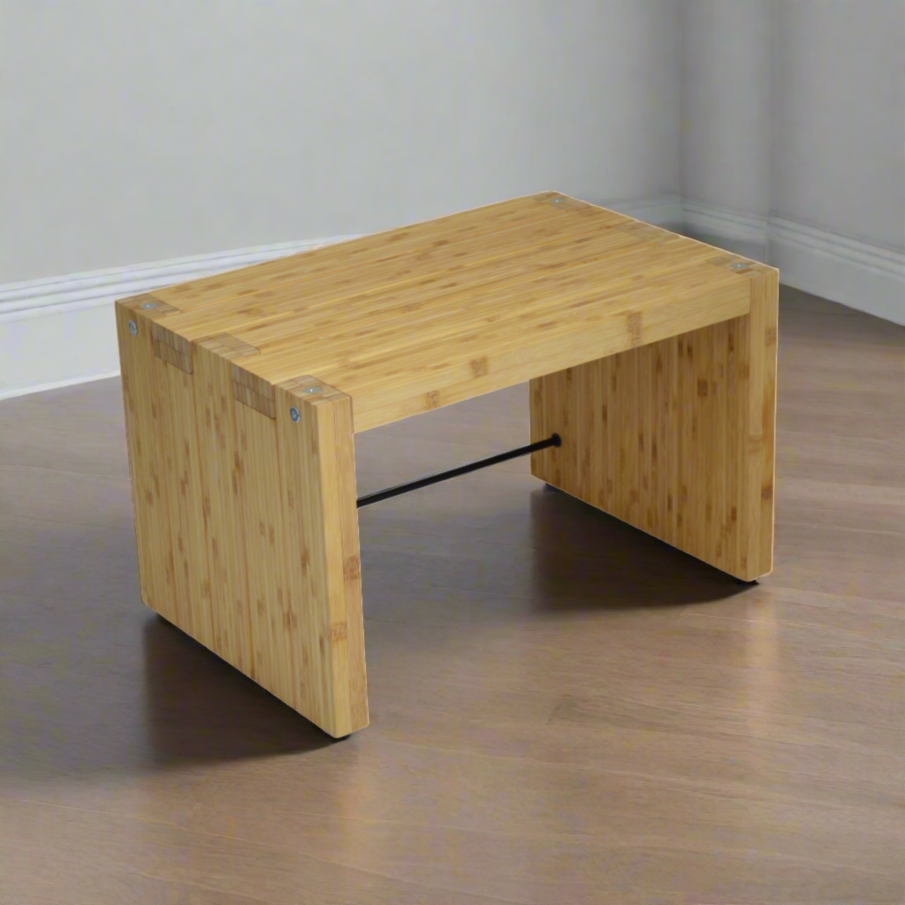 Elite Eco 24 Single Shelf 335mm Vinyl Storage Module Natural Bamboo