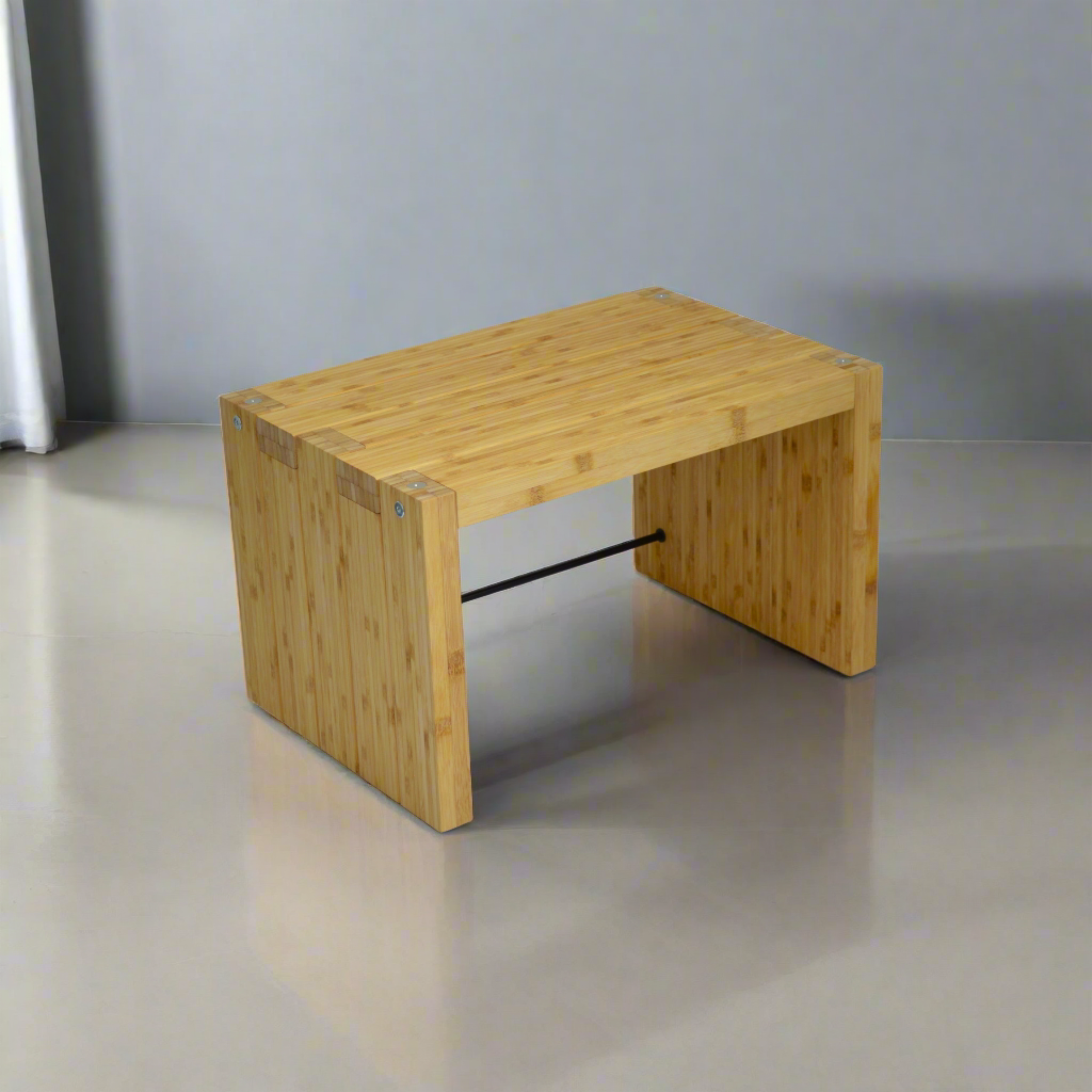 Elite Eco 24 Single Shelf 335mm Vinyl Storage Module Natural Bamboo