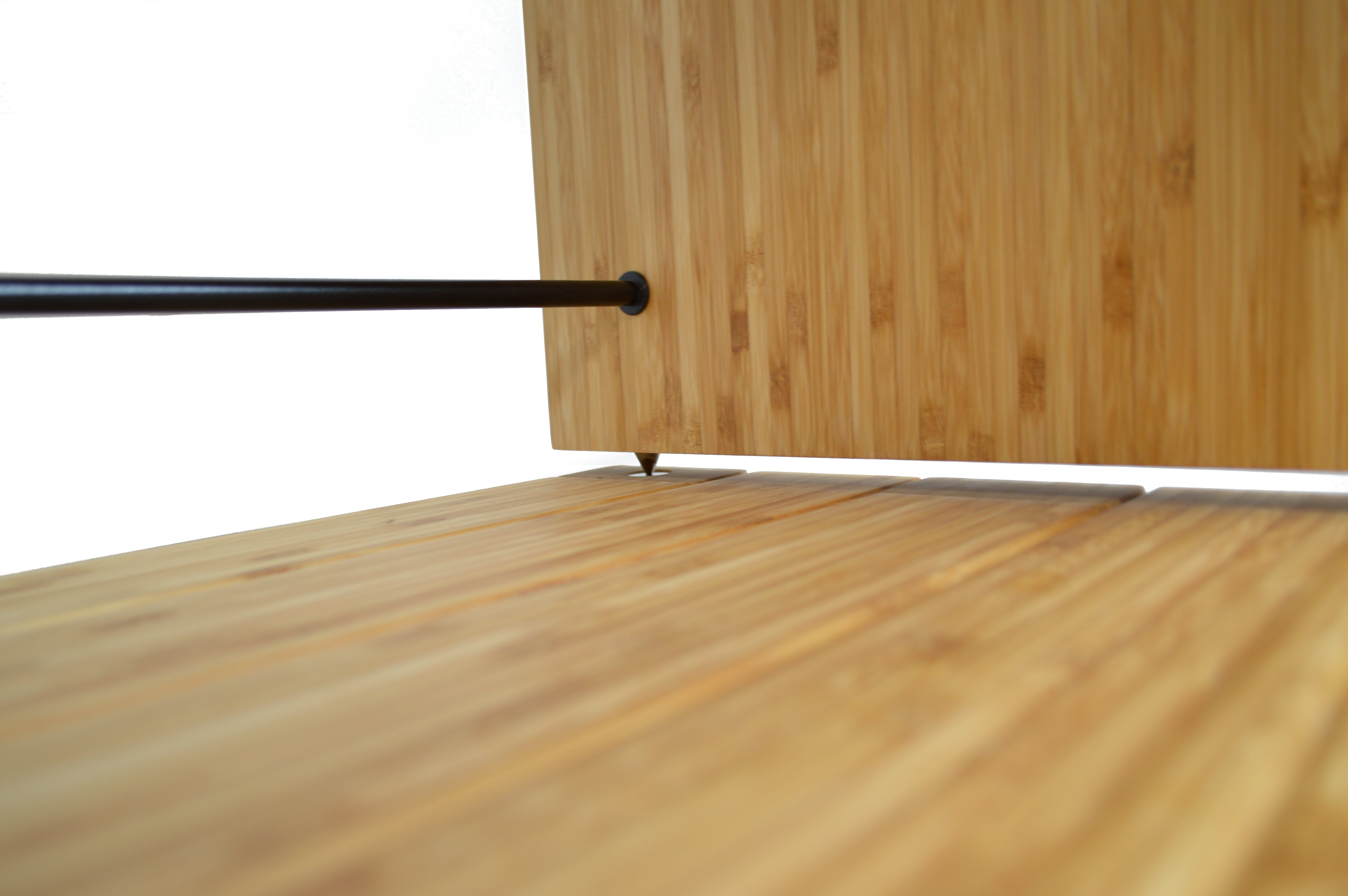 Elite Eco 24 Single Shelf 335mm Vinyl Storage Module Natural Bamboo