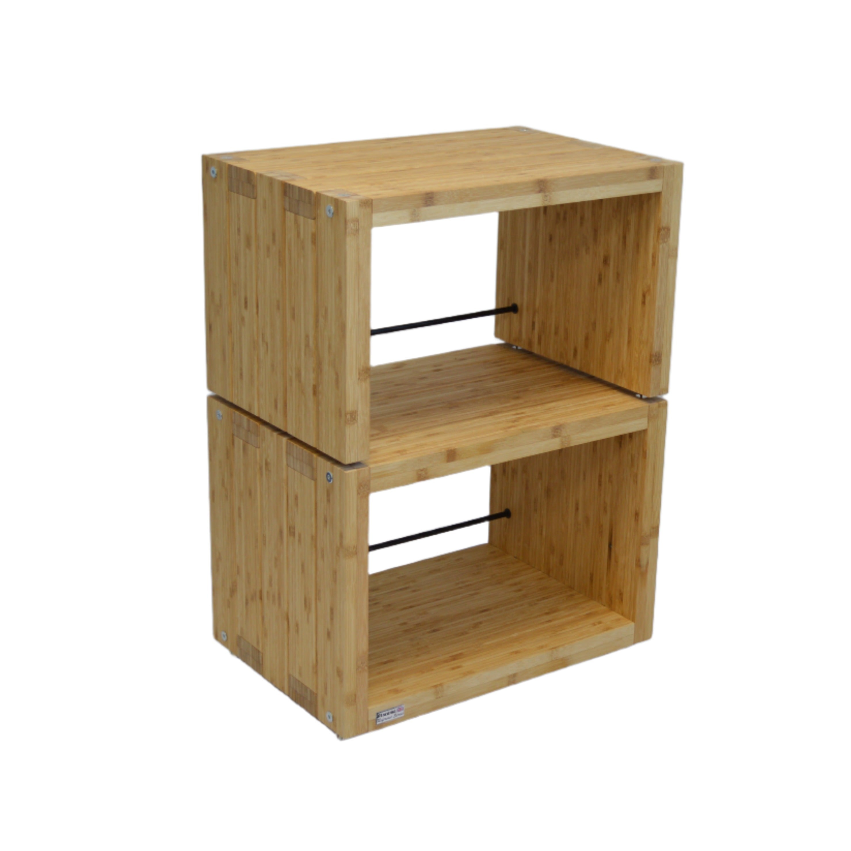 Elite Eco 24 Single Shelf 335mm Vinyl Storage Module Natural Bamboo