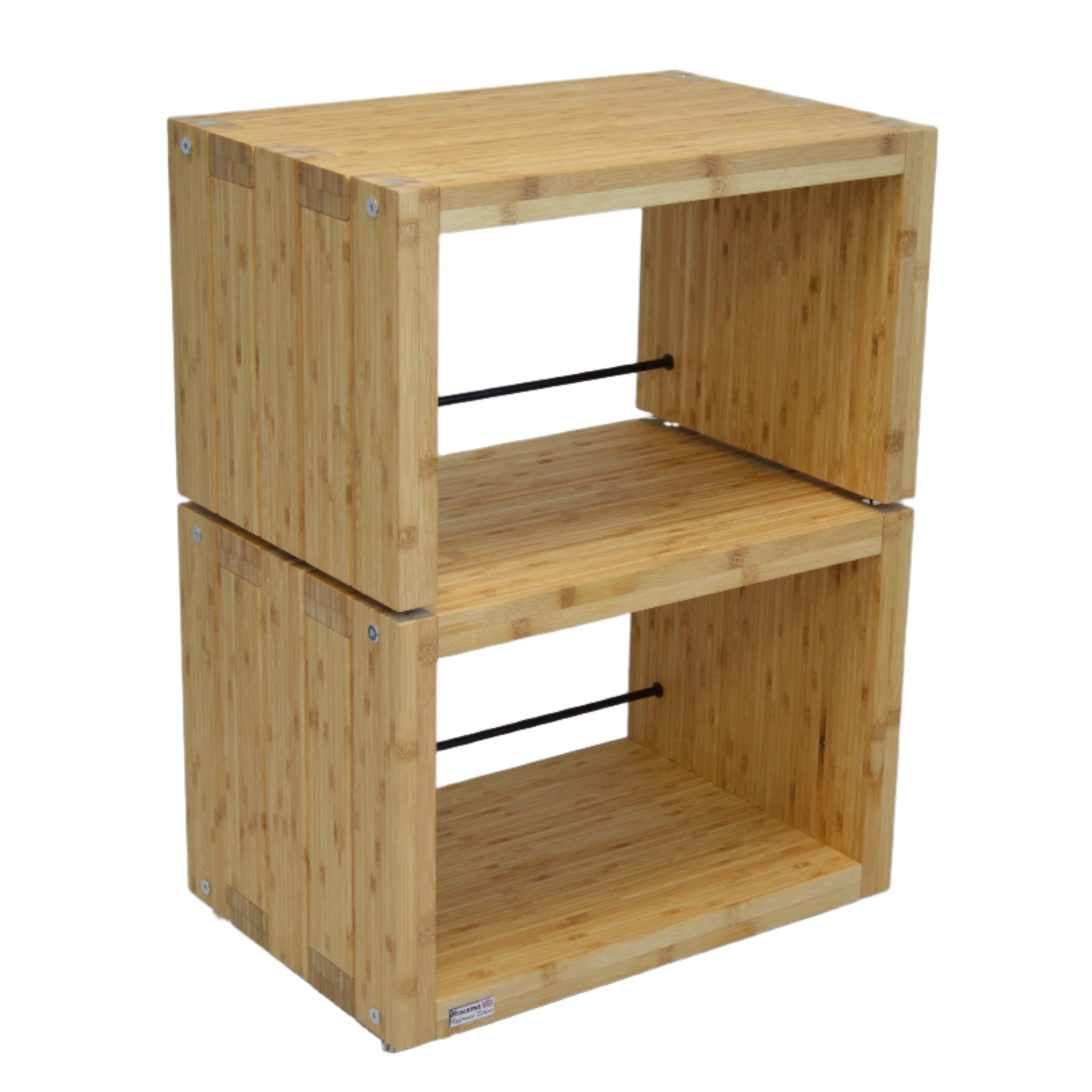 Elite Eco 24 Single Shelf 335mm Vinyl Storage Module Natural Bamboo