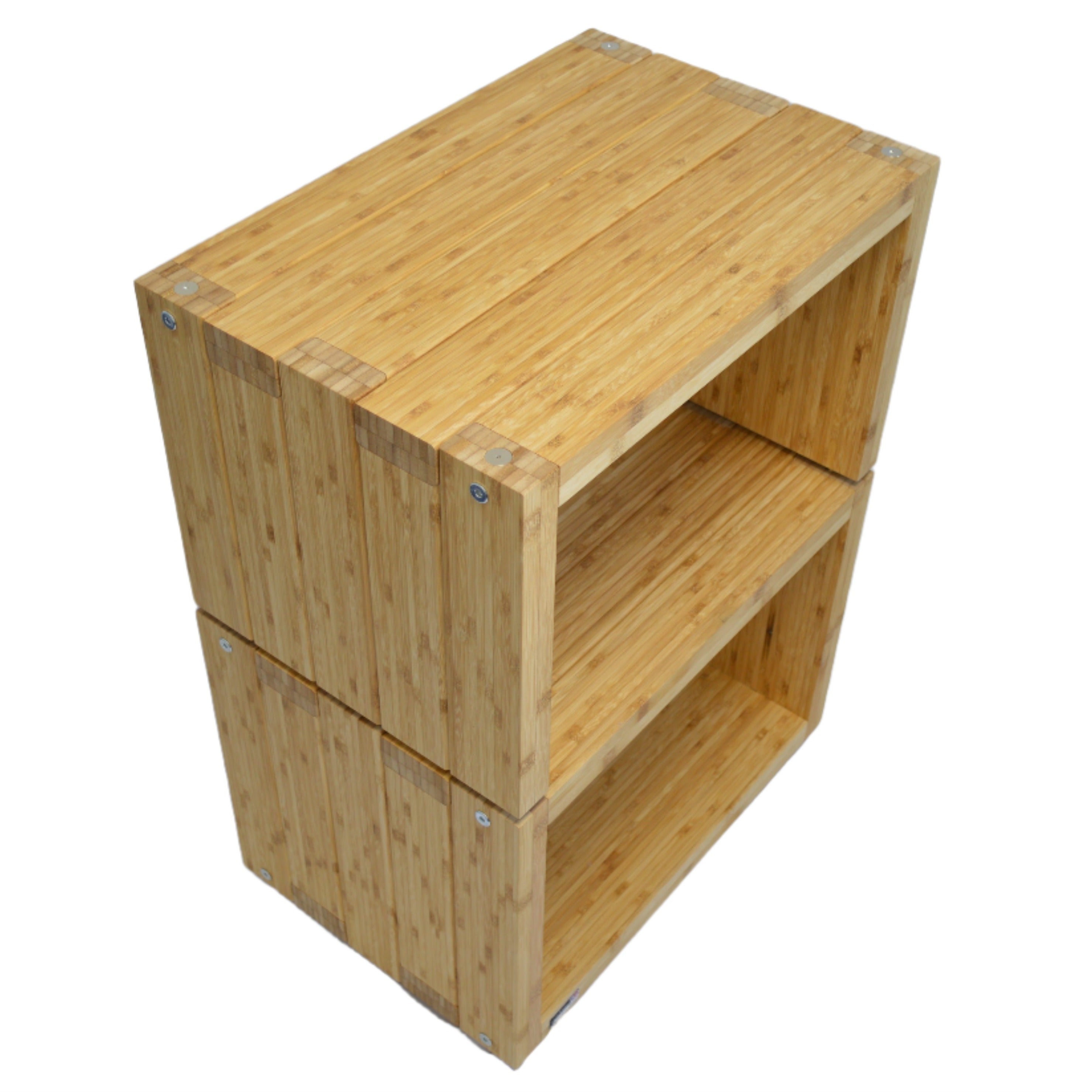 Elite Eco 24 Single Shelf 335mm Vinyl Storage Module Natural Bamboo