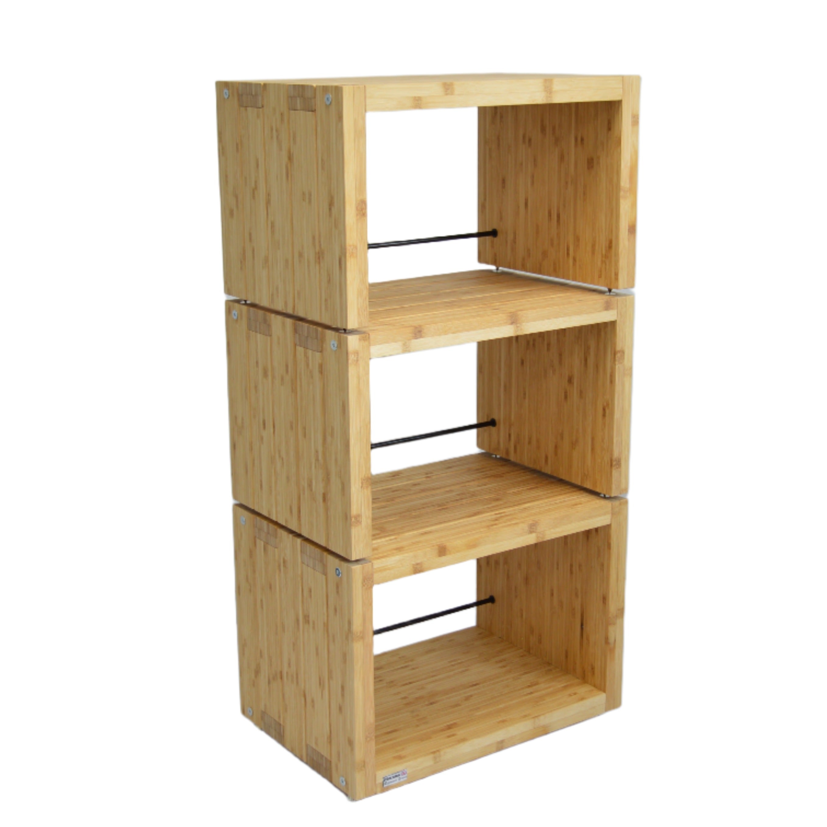 Elite Eco 24 Single Shelf 335mm Vinyl Storage Module Natural Bamboo