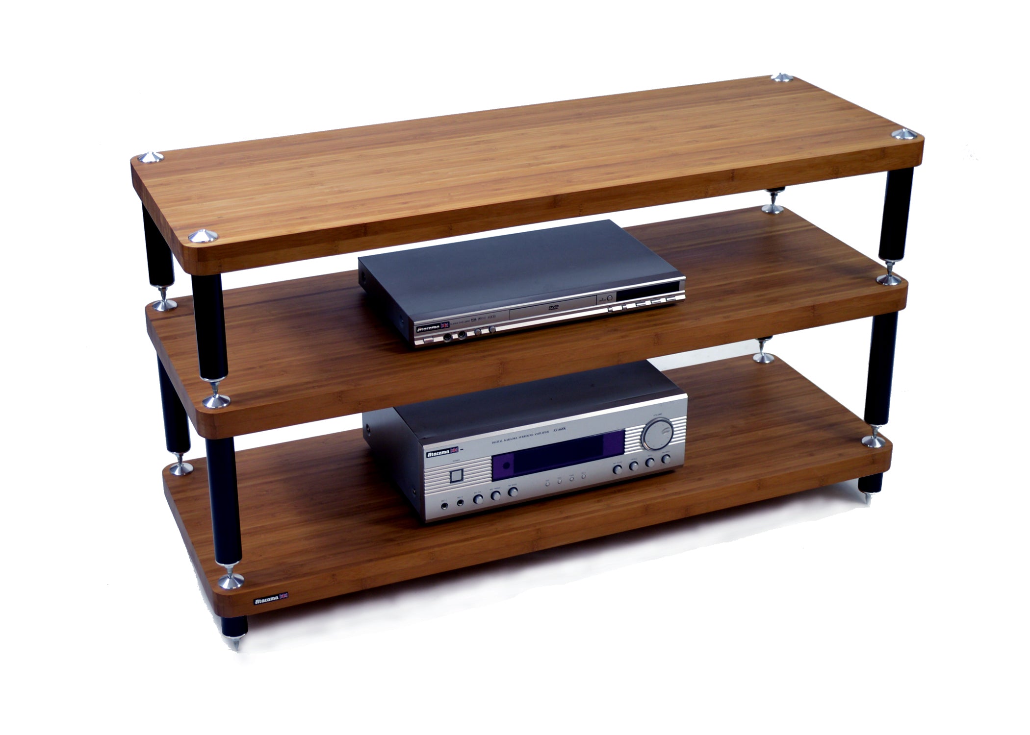 "B" Grade Evoque Eco 110-40 AV/Hifi Rack Modules, Dark Bamboo Finish (Price per Single Shelf Module)