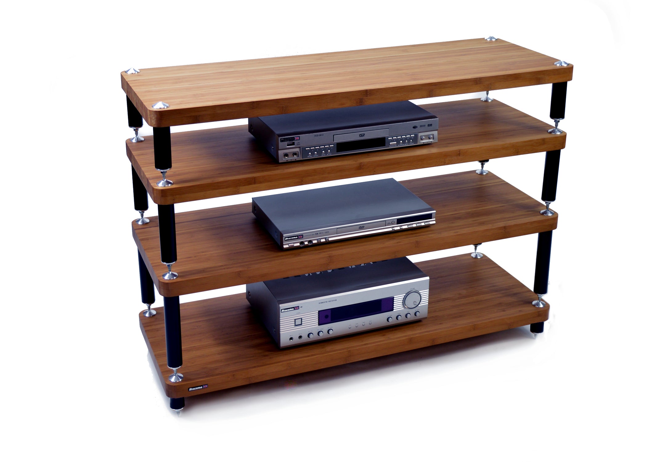 "B" Grade Evoque Eco 110-40 AV/Hifi Rack Modules, Dark Bamboo Finish (Price per Single Shelf Module)