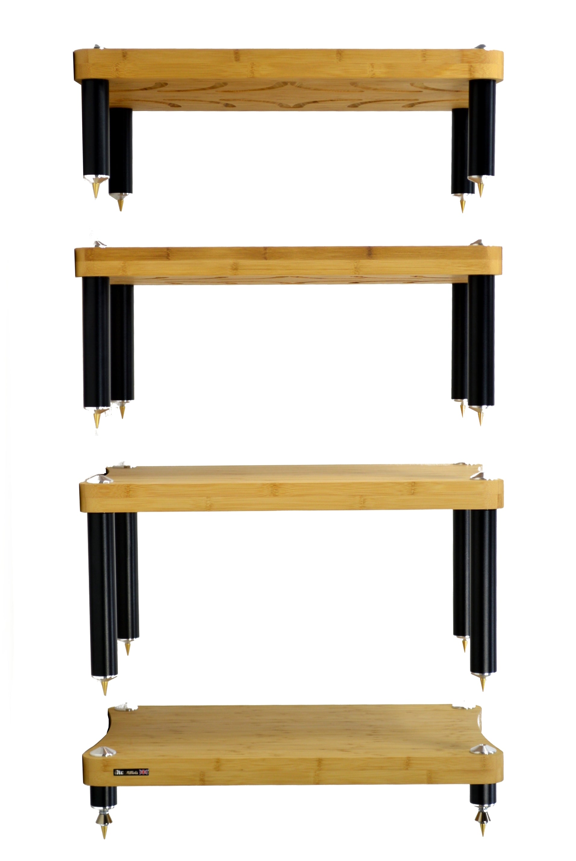 "B" Grade Evoque Eco 60-40 SE2 Hifi Rack Modules Natural Bamboo Finish (Price per Single Shelf Module)