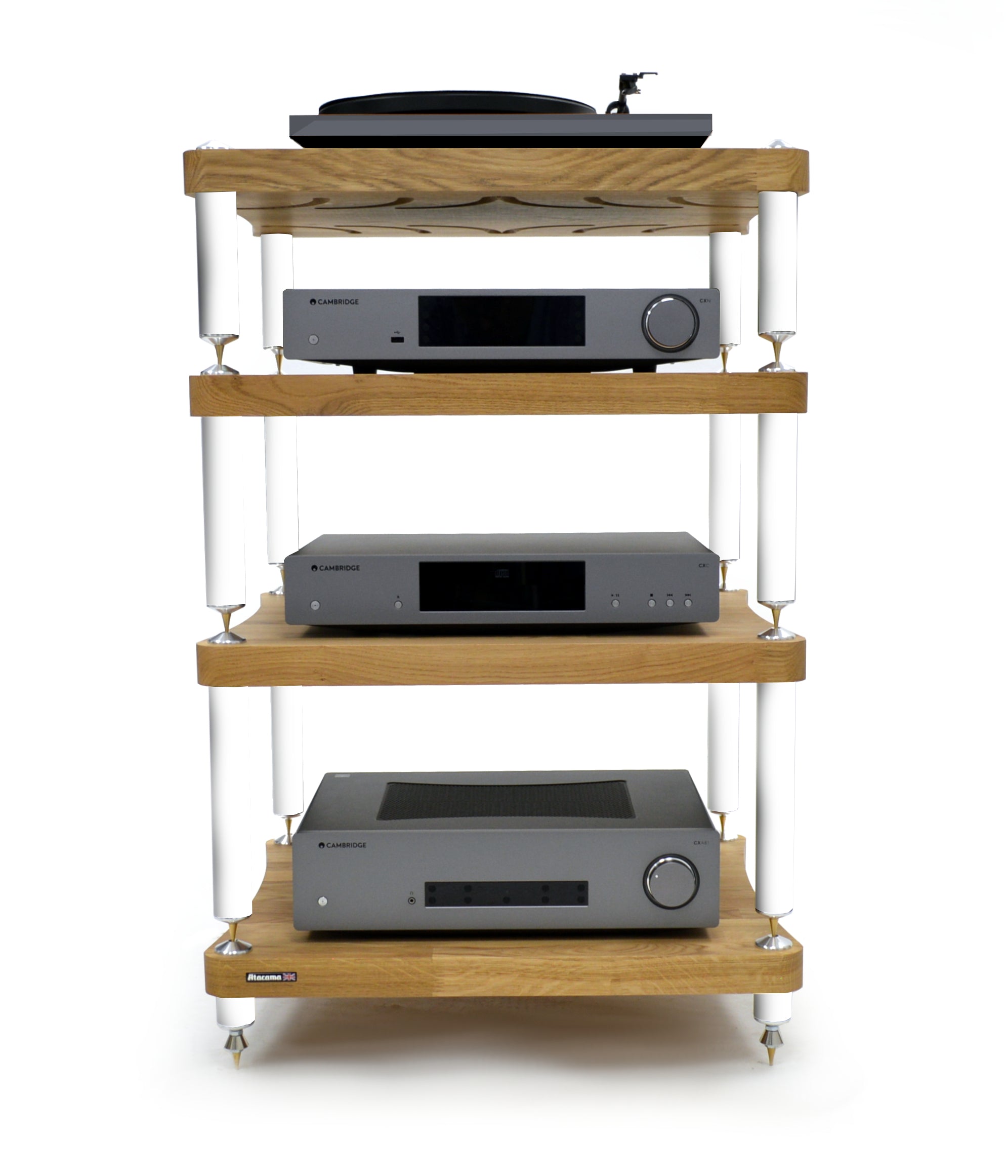 Evoque Eco 60-50 SE2 Natural Oak, Satin Black Leg packs (Price shown for 4 modules). Special Commission Only
