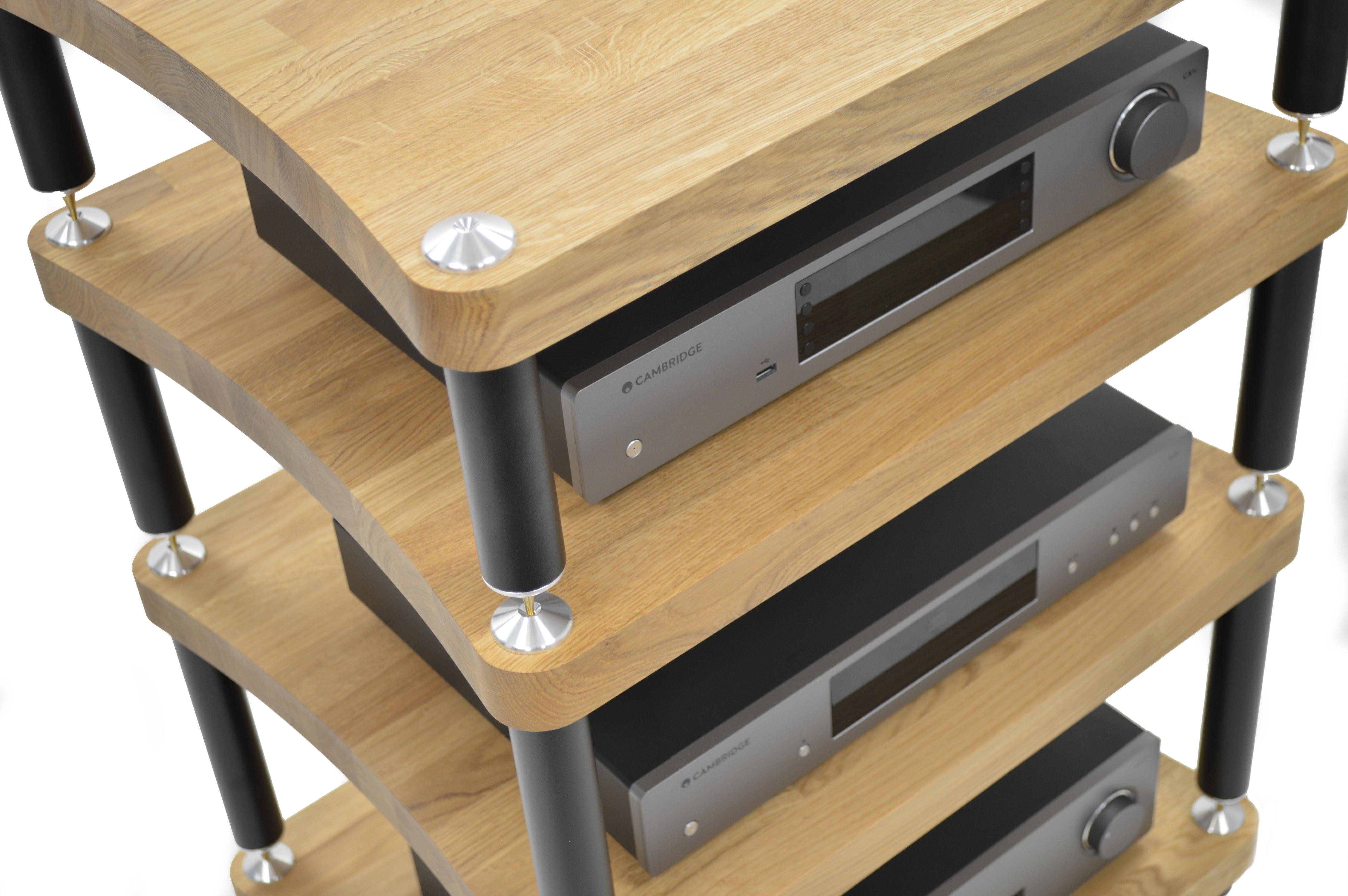 Evoque Eco 60-50 SE2 Natural Oak, Satin Black Leg packs (Price shown for 4 modules). Special Commission Only