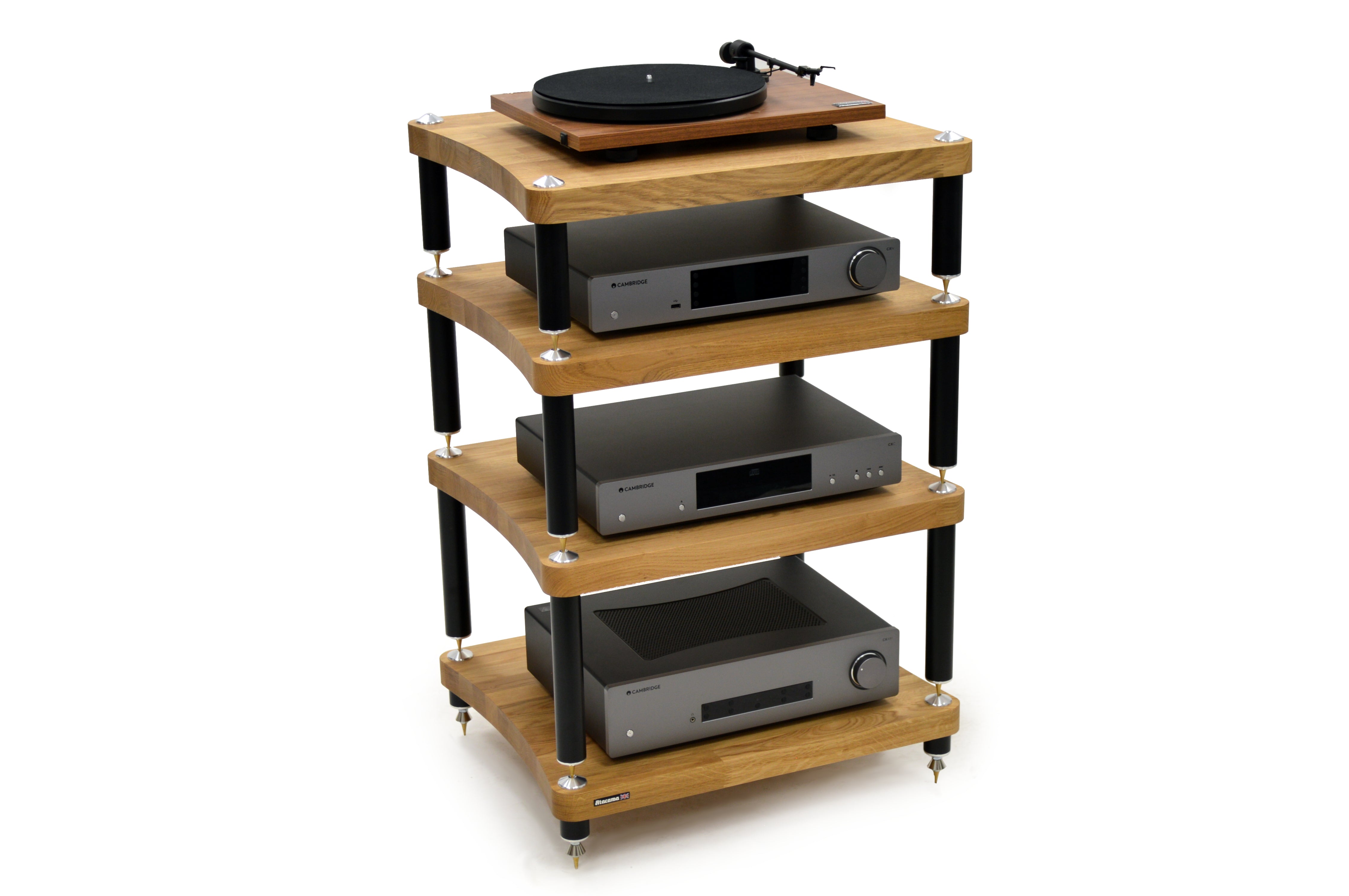 Evoque Eco 60-50 SE2 Natural Oak, Satin Black Leg packs (Price shown for 4 modules). Special Commission Only