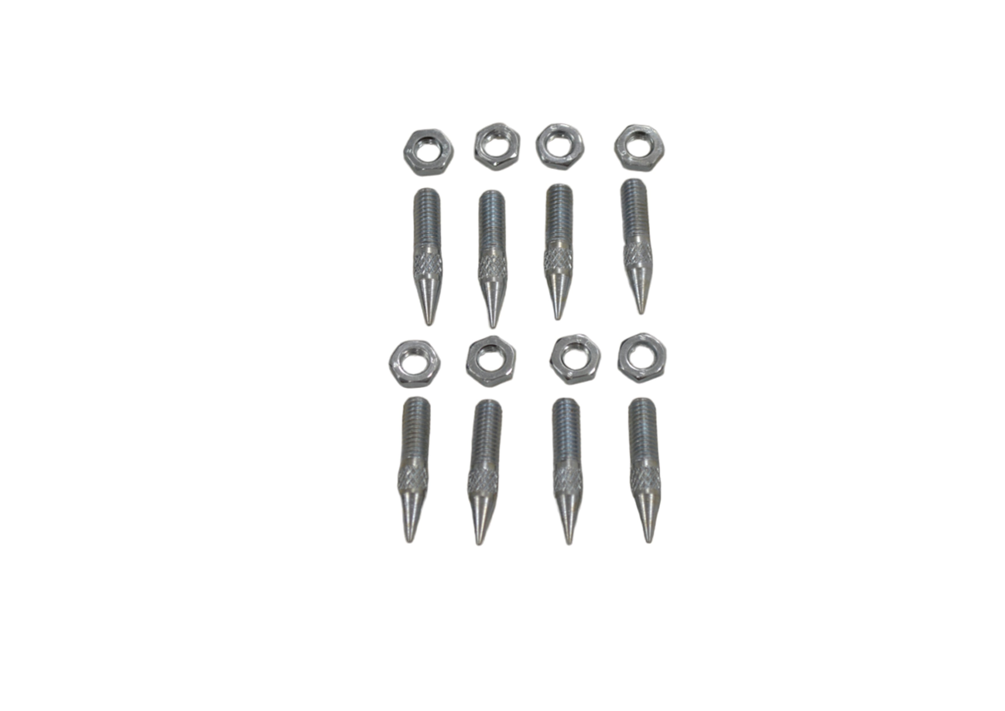 M6 (6mm) BZP Carpet Spikes (Set of 8)