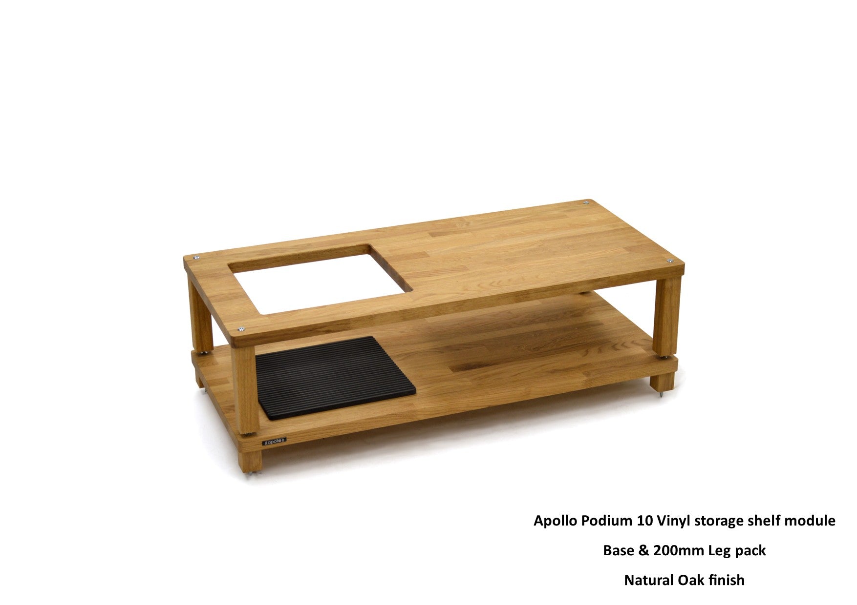 Apollo Podium 10 With Vinyl Storage Aperture Option (Natural Oak Finish)