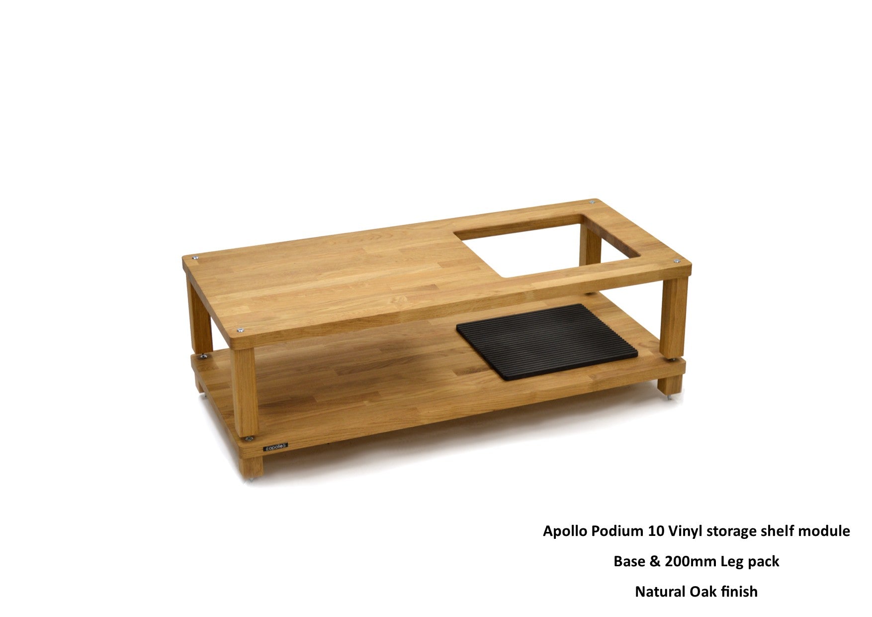 Apollo Podium 10 With Vinyl Storage Aperture Option (Natural Oak Finish)