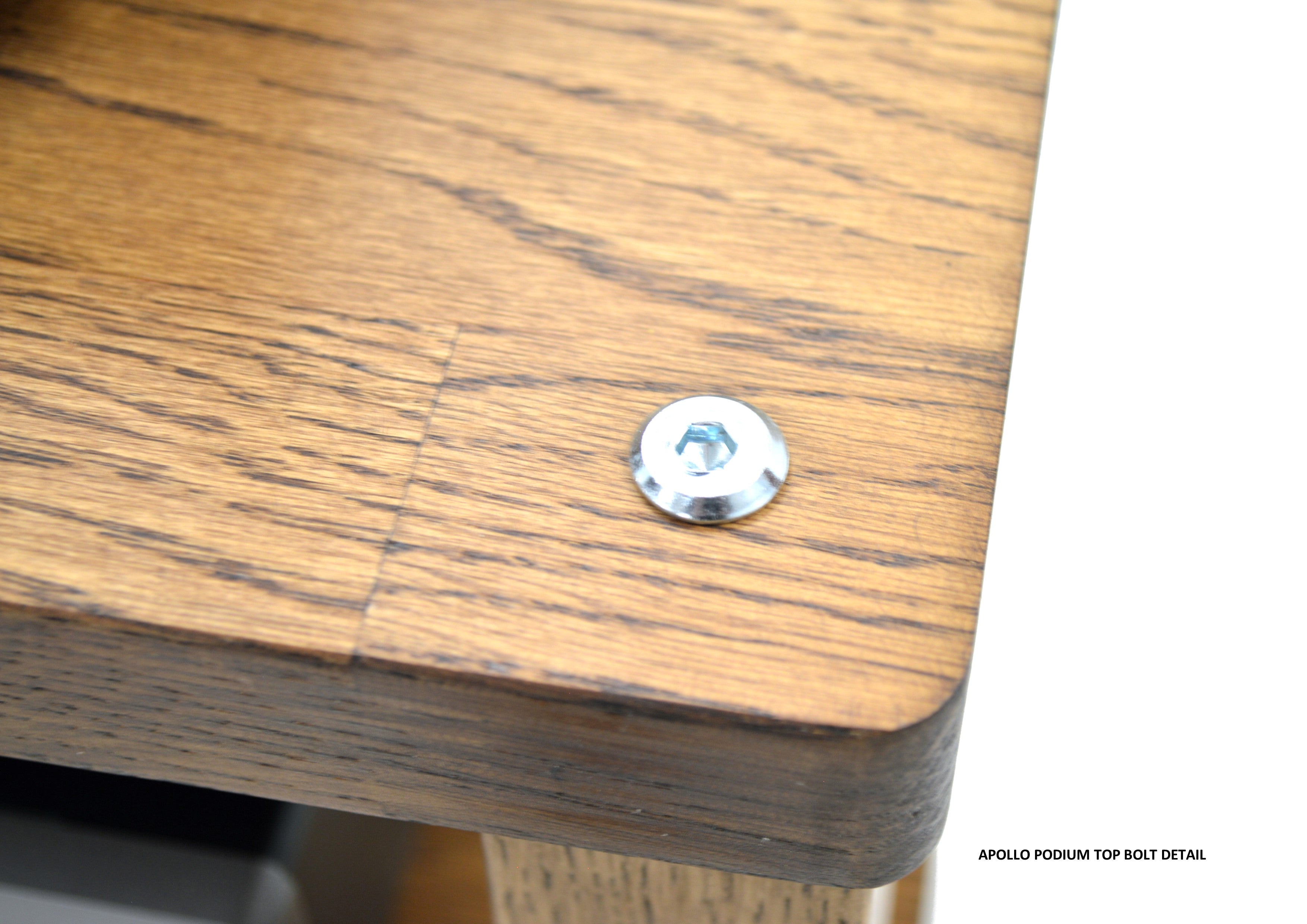 Apollo Podium 6 (Dark Oak Finish) Vinyl Storage module