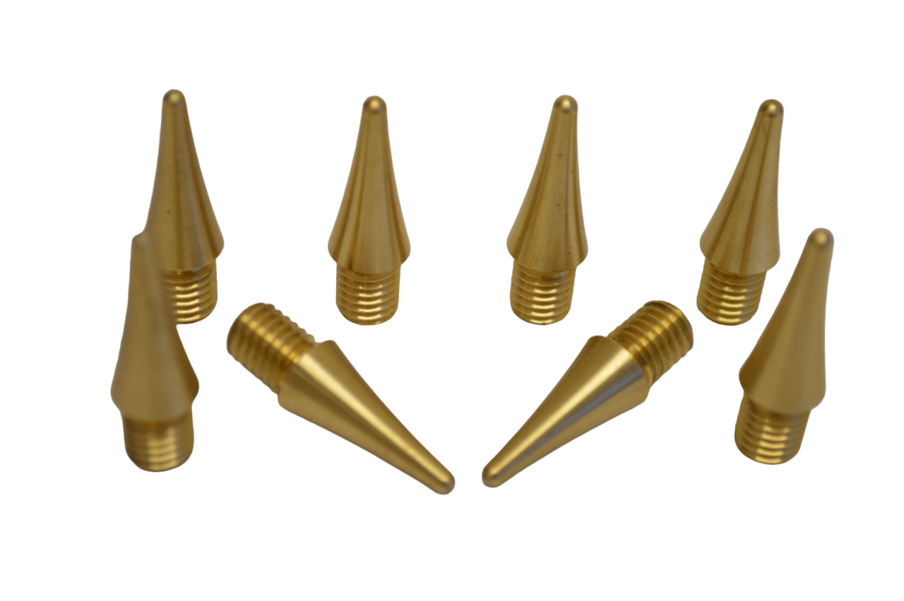 Premium M8 8mm Brass Spikes (pack of 8)