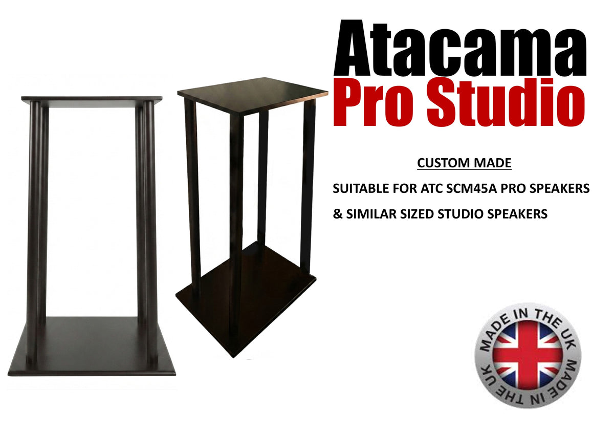 Atacama Pro Studio 590-365 (Pair) Speaker stands, Ideal for ATC SCM45A speakers or similar