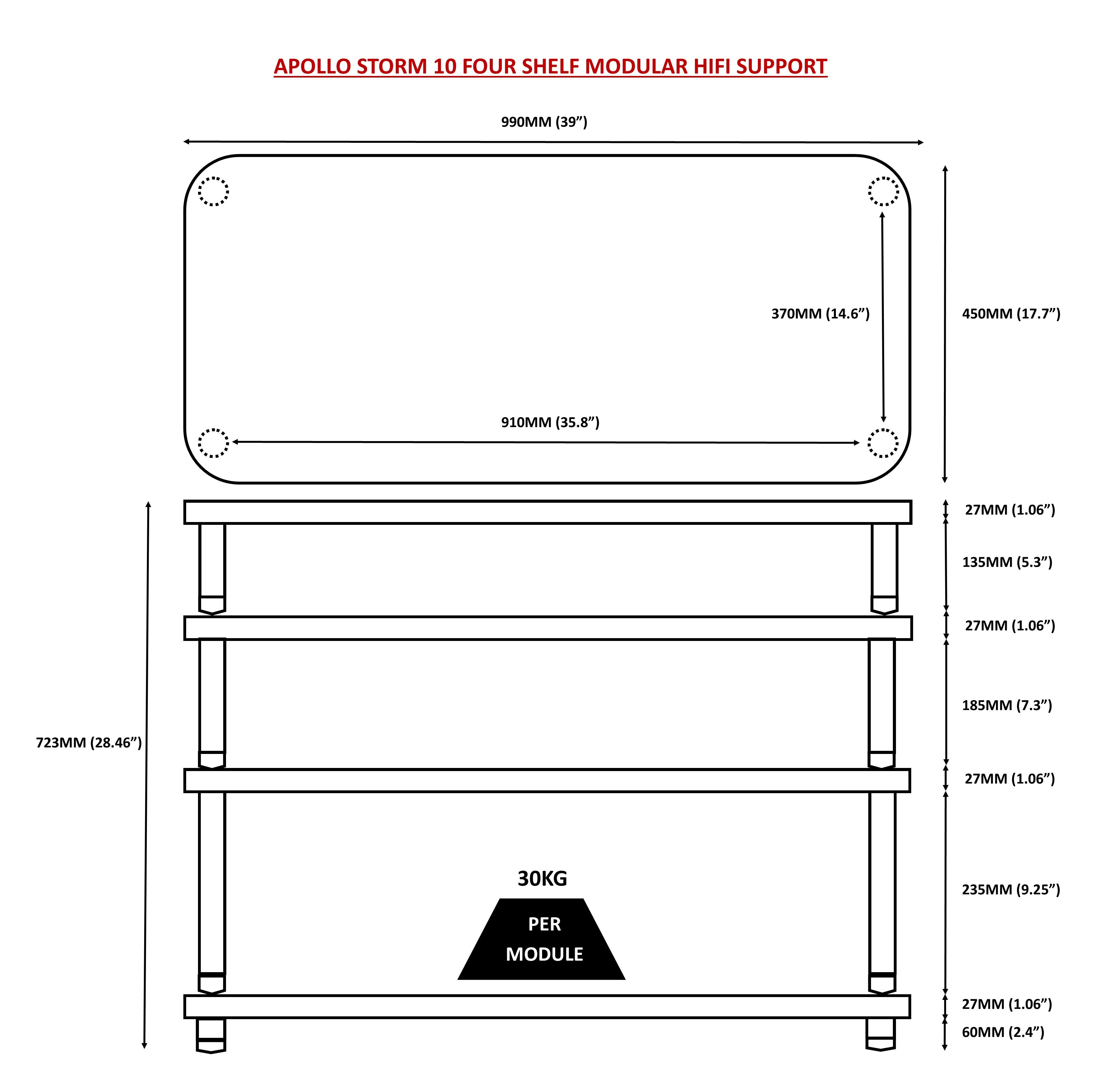 Apollo Storm 10 (Dark Oak Finish)