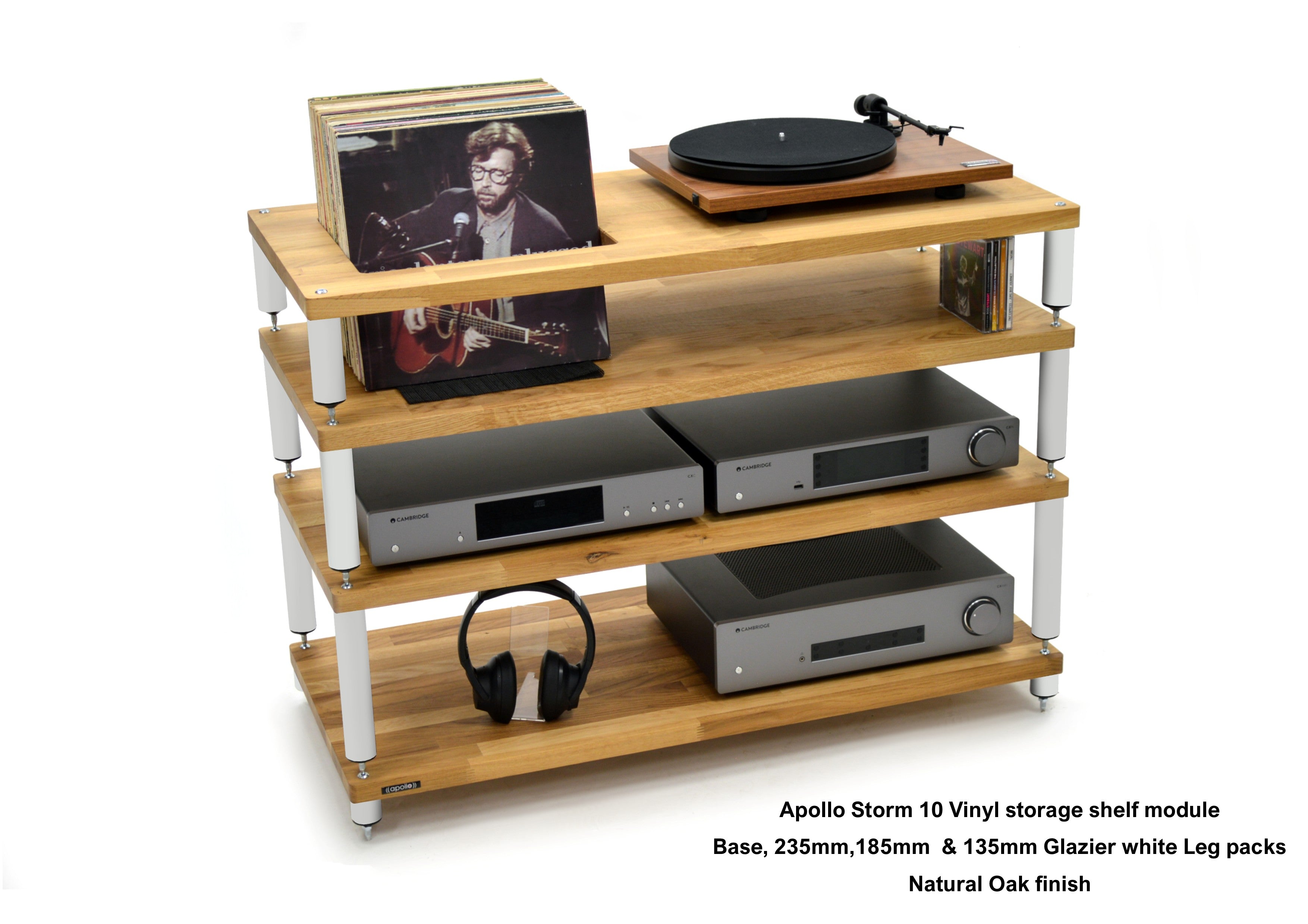 Apollo Storm 10 with Vinyl Storage Aperture Option (Natural Oak Finish)