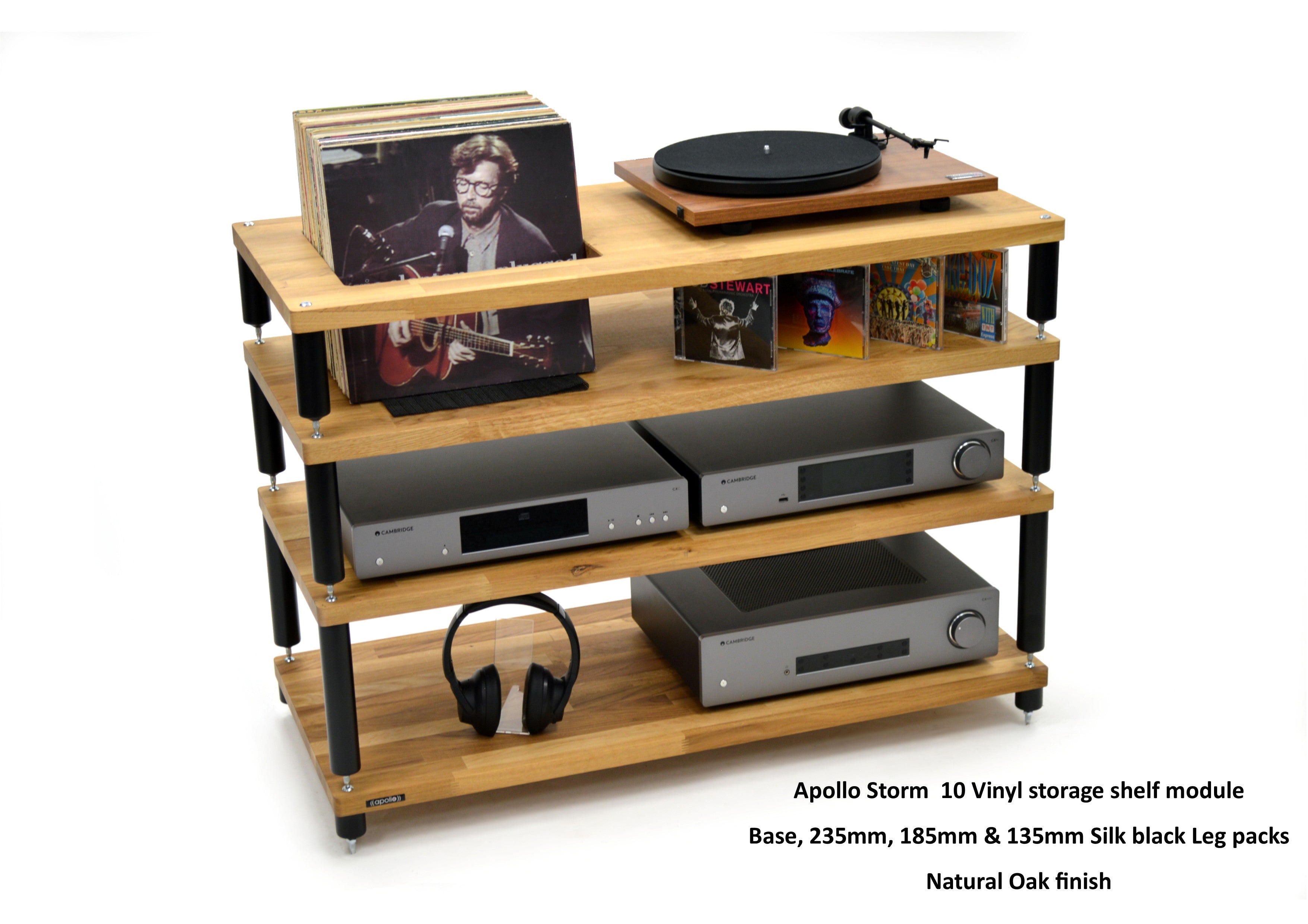 Apollo Storm 10 with Vinyl Storage Aperture Option (Natural Oak Finish)