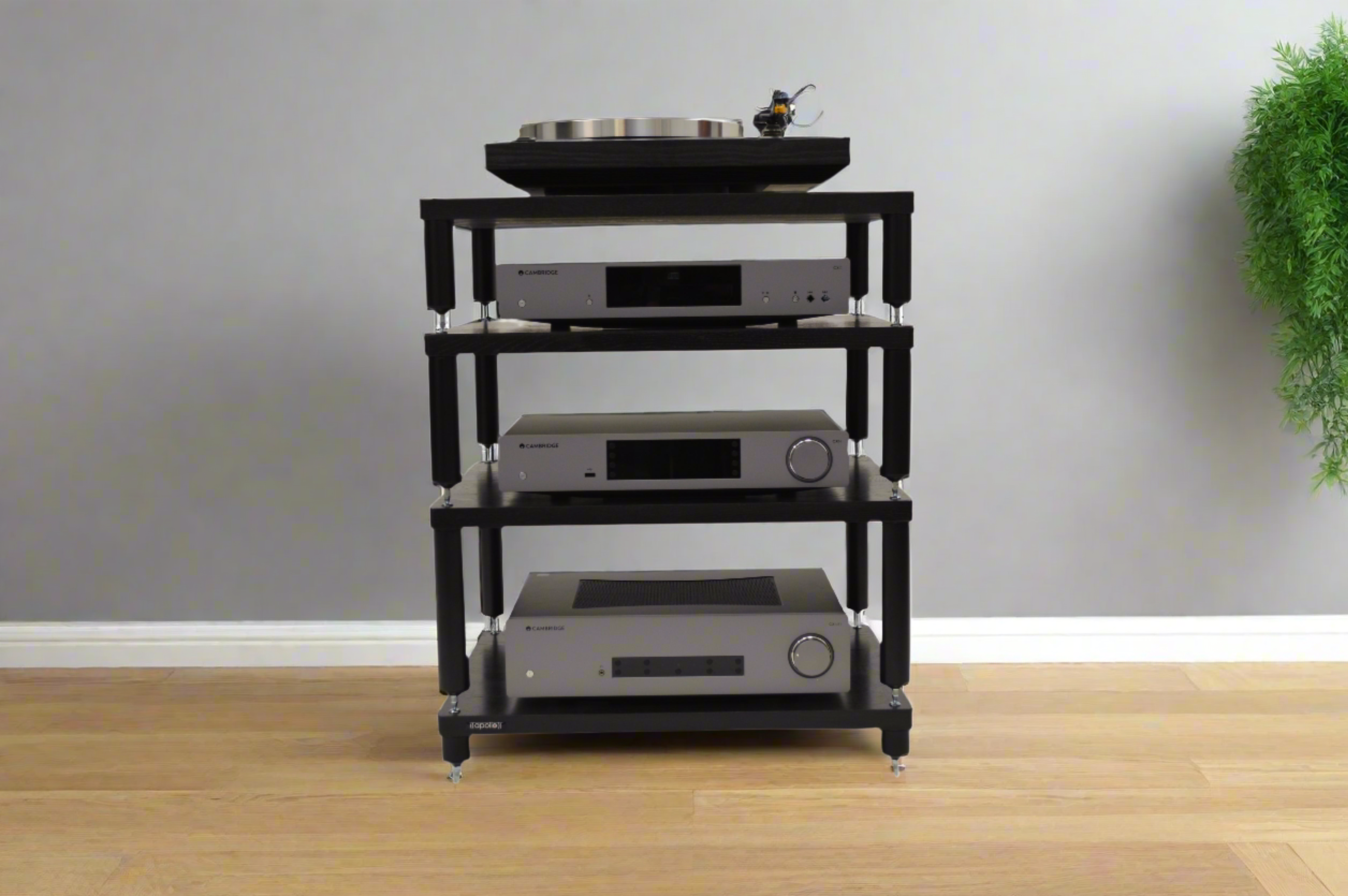 "B" Grade Apollo Storm 6 Hifi Rack Modules, Black Edition Finish (Price per Single Shelf Module)