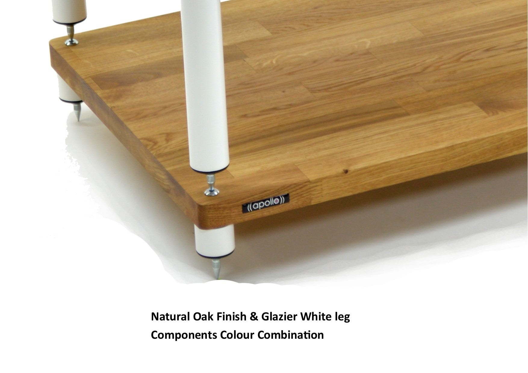 "B" Grade Apollo Storm 6 Two Shelf Vinyl Storage Module (Natural Oak Finish)