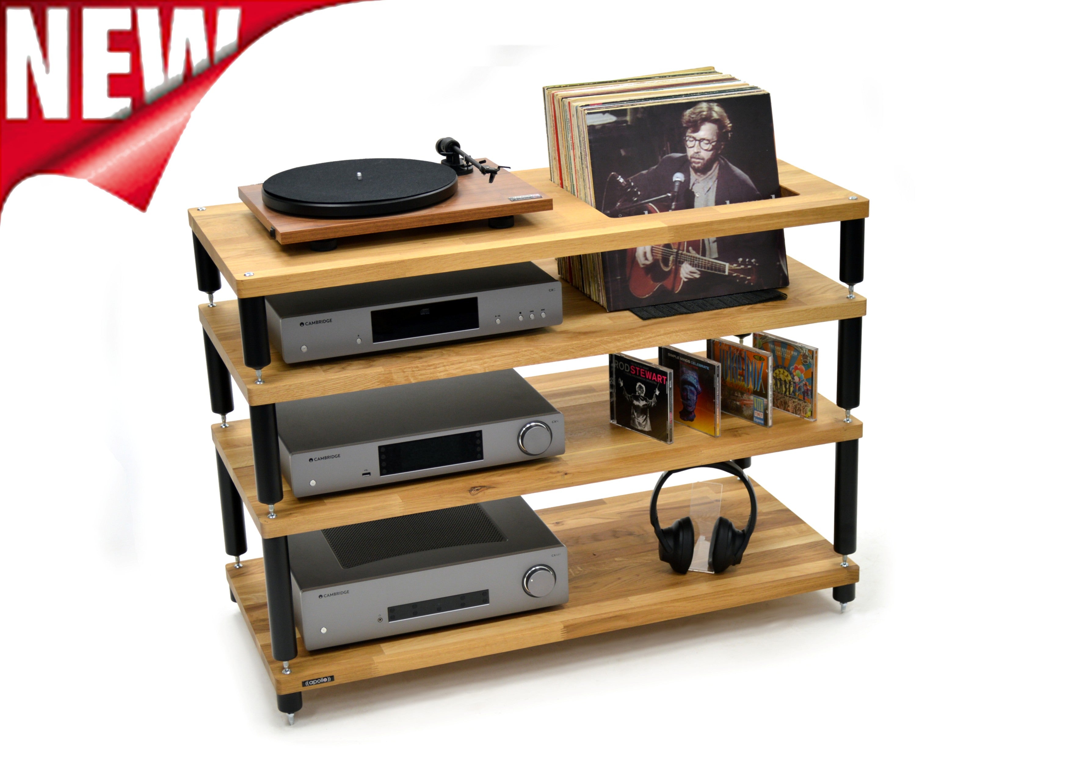 Apollo Storm 10 with Vinyl Storage Aperture Option (Natural Oak Finish)
