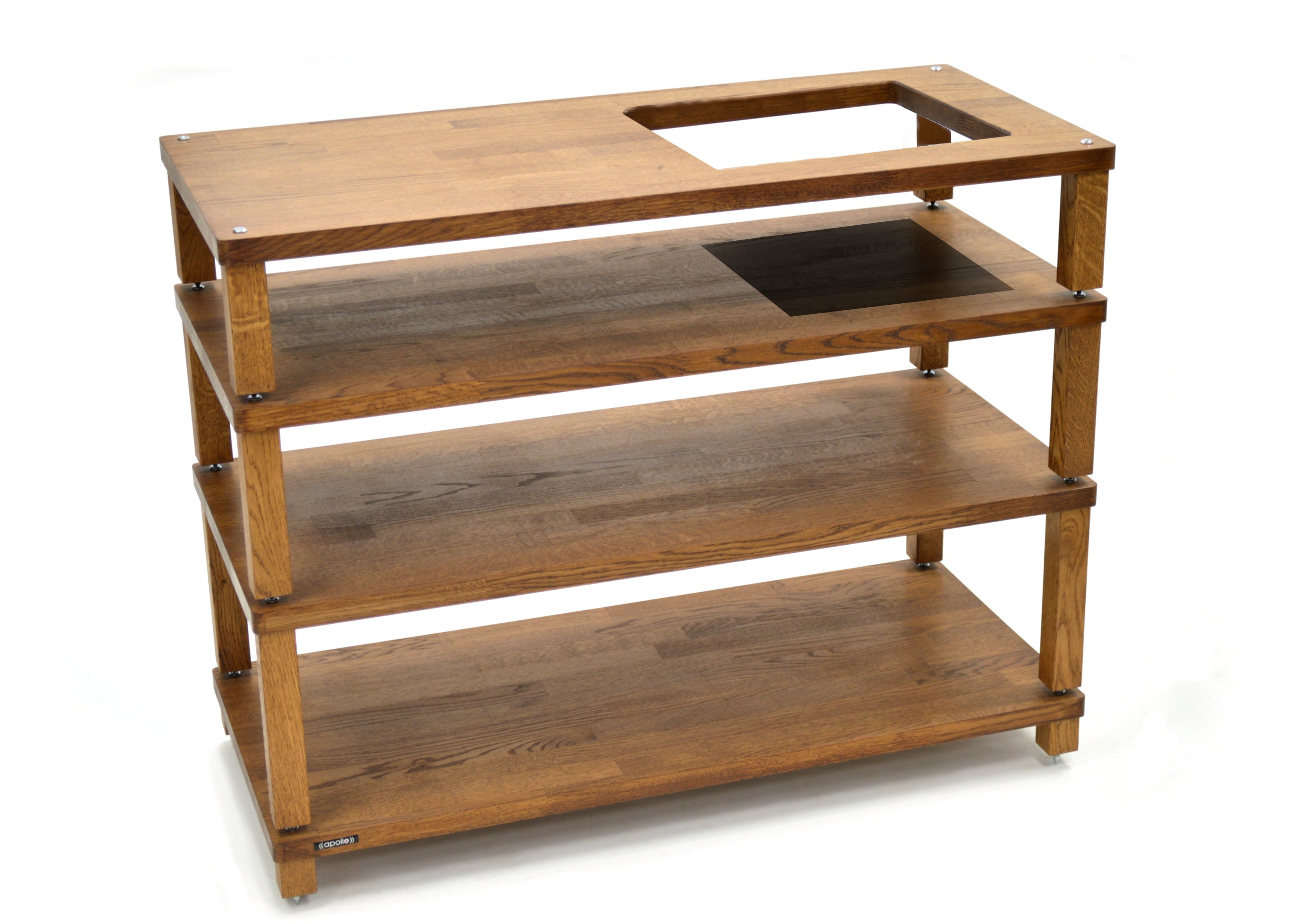 Apollo Podium 10 With Vinyl Storage Aperture Option (Dark Oak Finish)