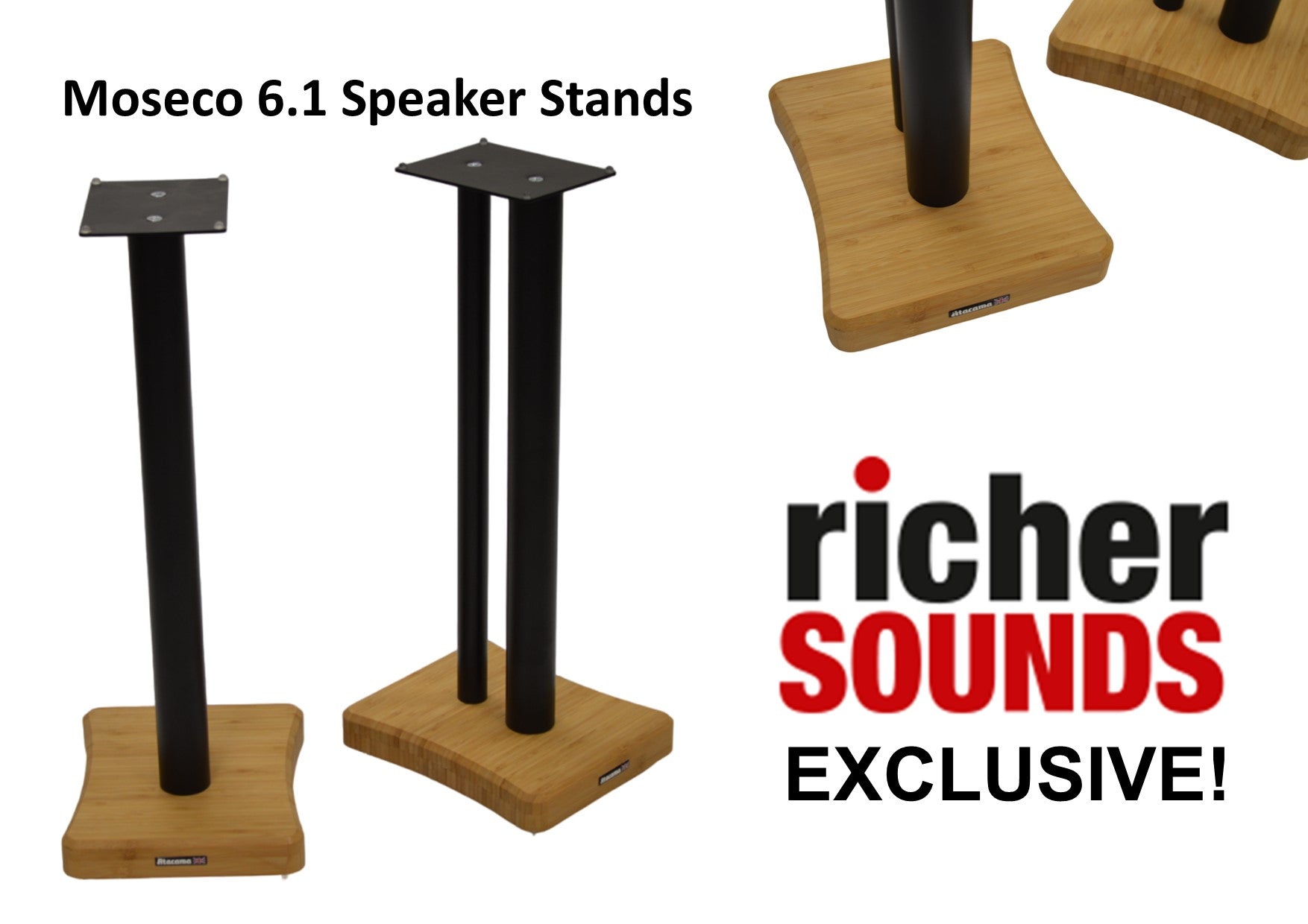 NEW! Atacama Moseco 6.1 speaker stands commissioned exclusively for Richer Sounds.