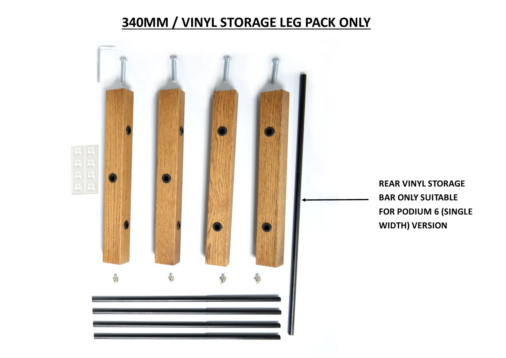 Apollo Podium leg Height Replacement Pack