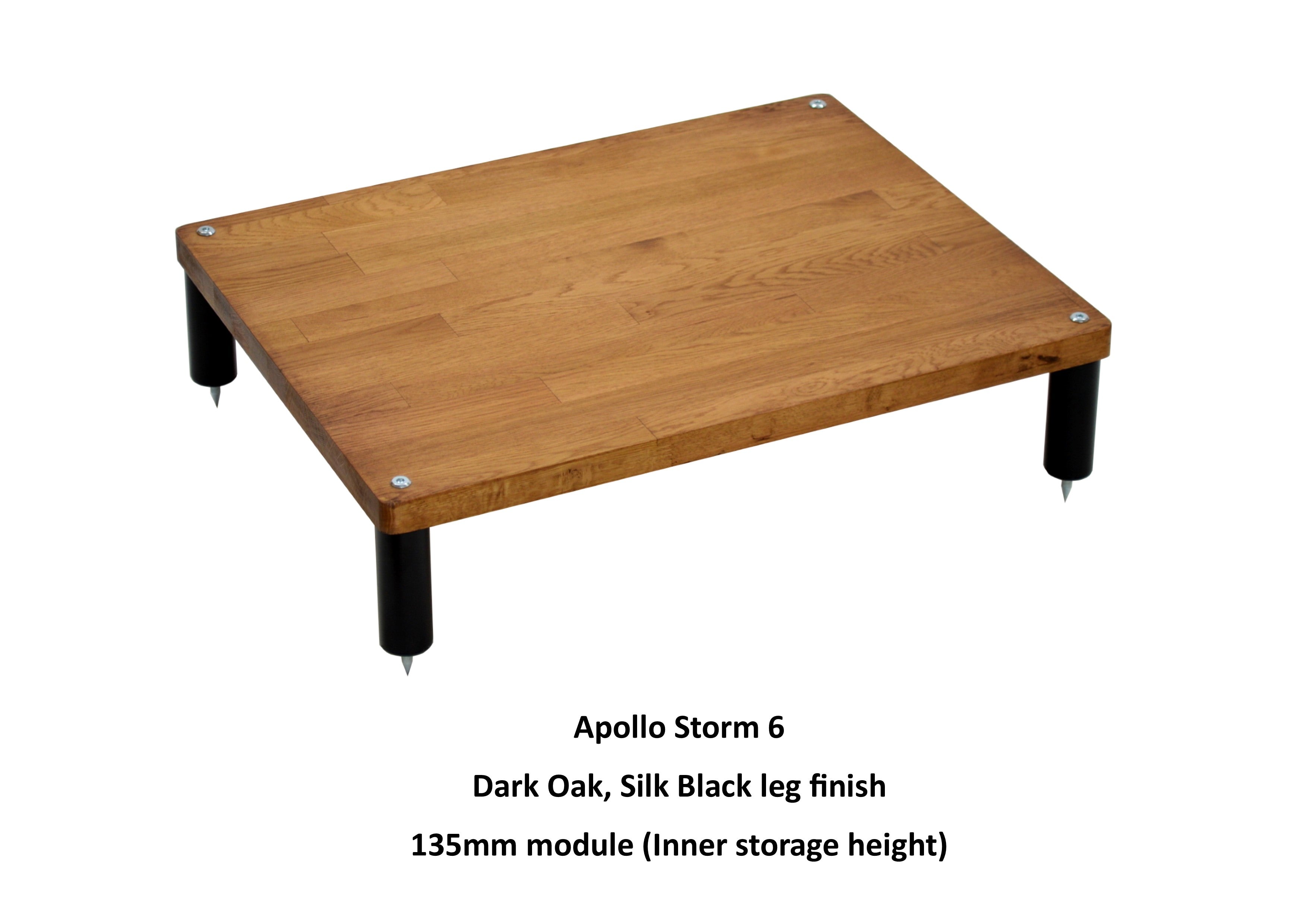 "B" Grade Apollo Storm 6 Hifi Rack Modules, Natural Oak Finish (Price per Single Shelf Module)