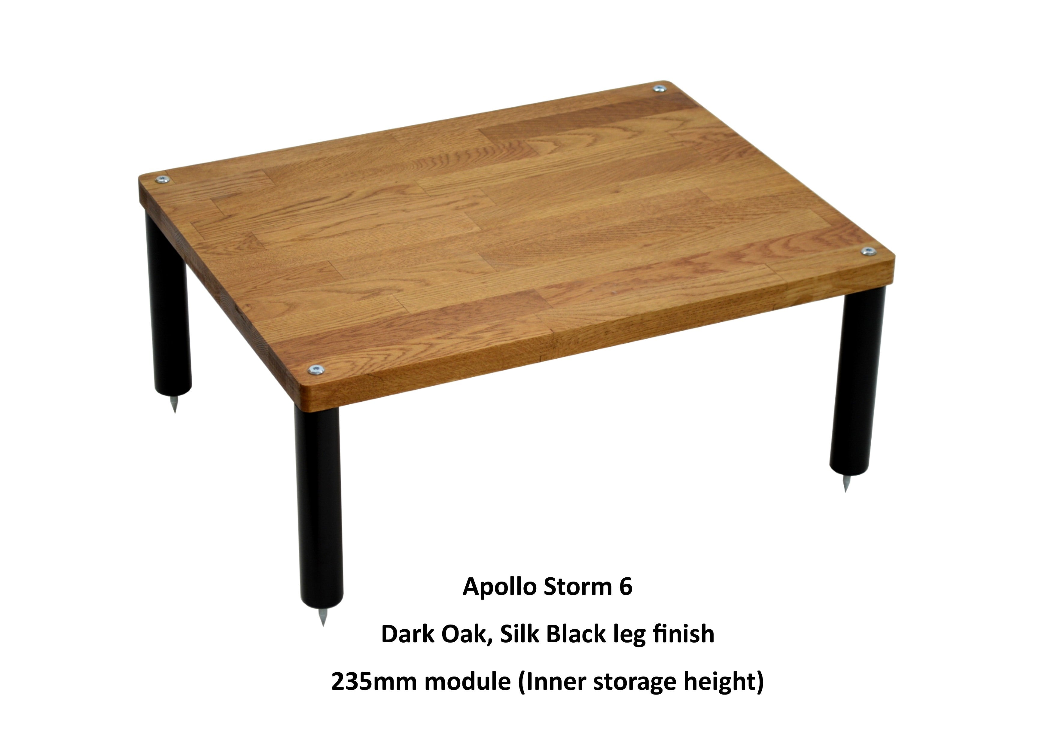 "B" Grade Apollo Storm 6 Hifi Rack Modules, Natural Oak Finish (Price per Single Shelf Module)