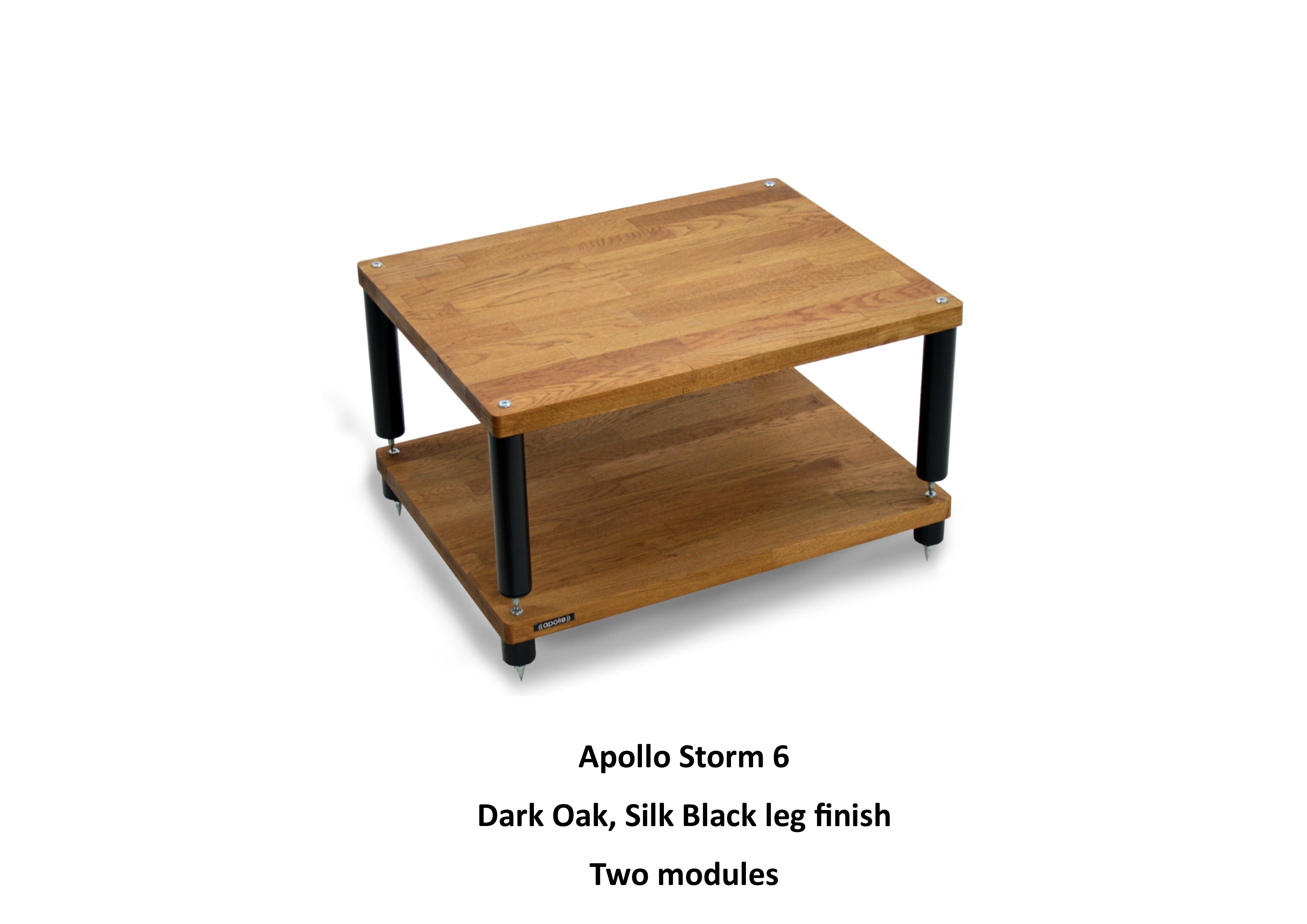 "B" Grade Apollo Storm 6 Hifi Rack Modules, Natural Oak Finish (Price per Single Shelf Module)