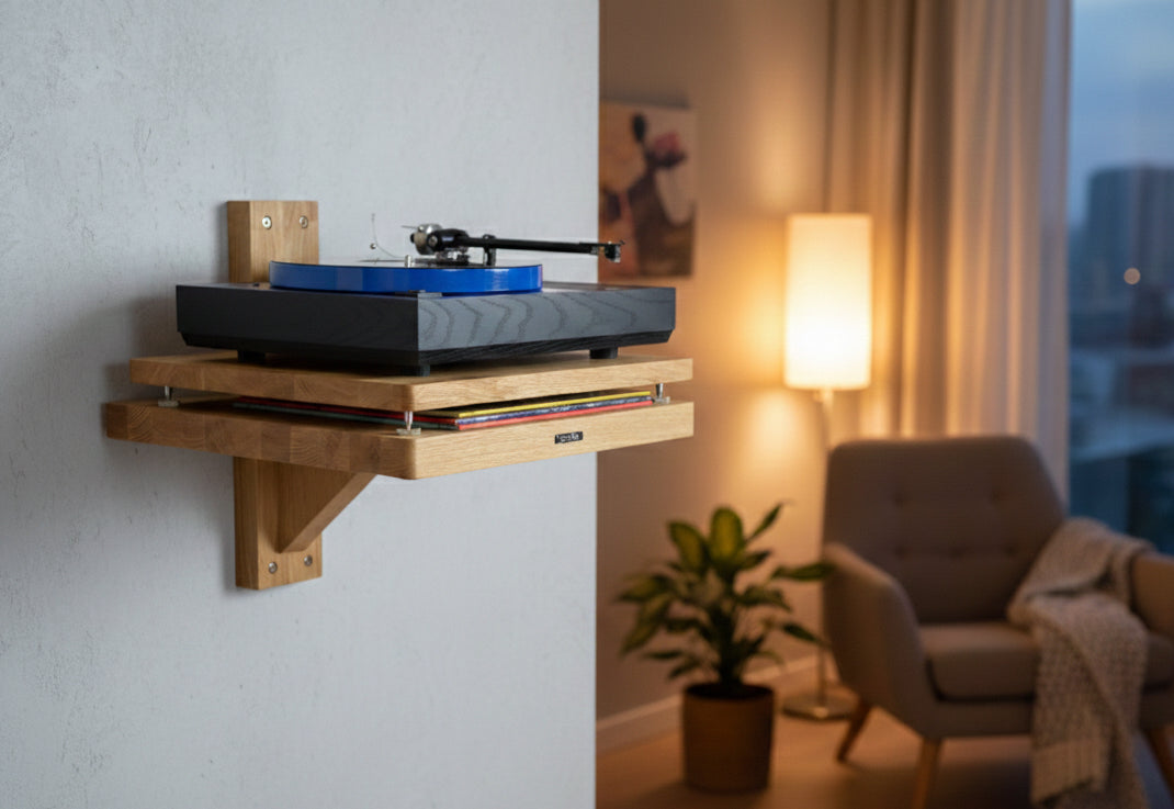 Apollo Atlas WM1 Wall Mount Shelf Module (Natural Oak Finish)