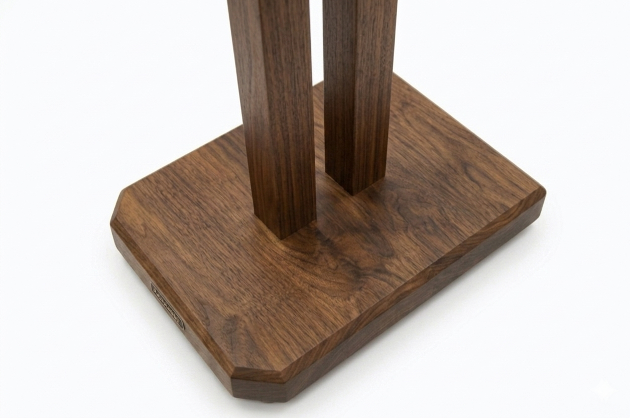 Apollo Duet 5, 500mm High Speaker Stands, Dark Oak Finish (Pair)