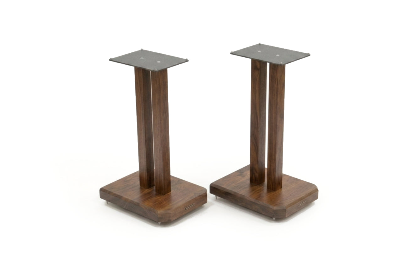 Apollo Duet 5, 500mm High Speaker Stands, Dark Oak Finish (Pair)