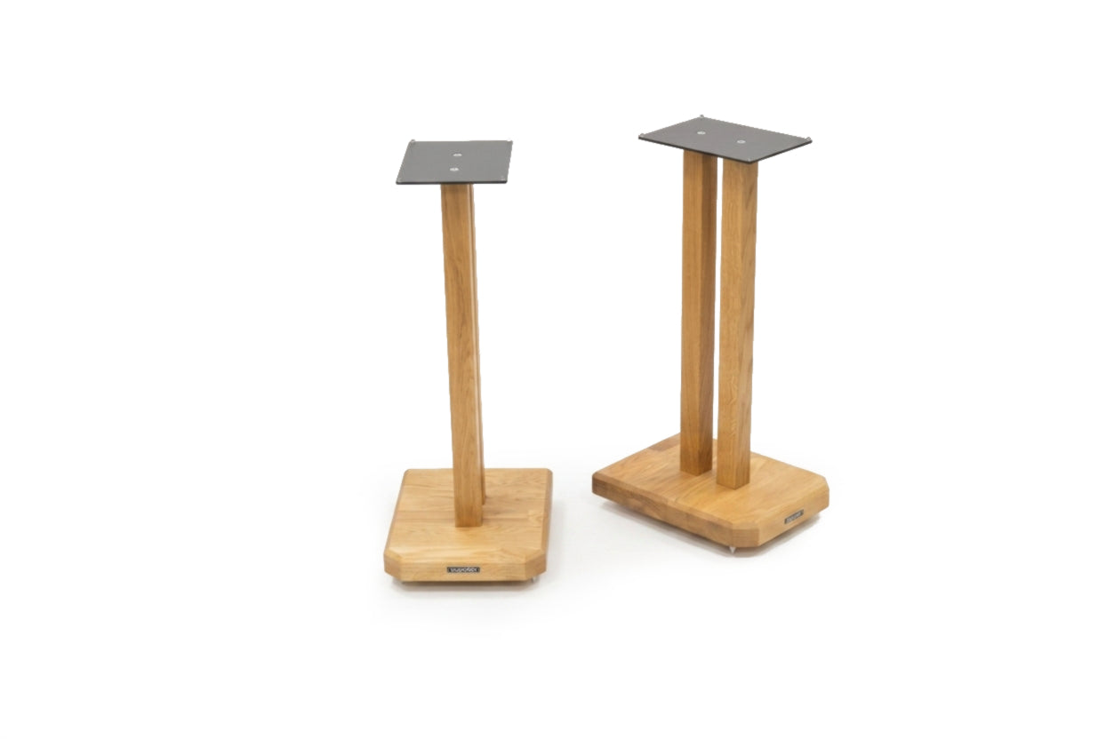 Apollo Duet 5, 500mm High Speaker Stands, Natural Oak Finish (Pair)